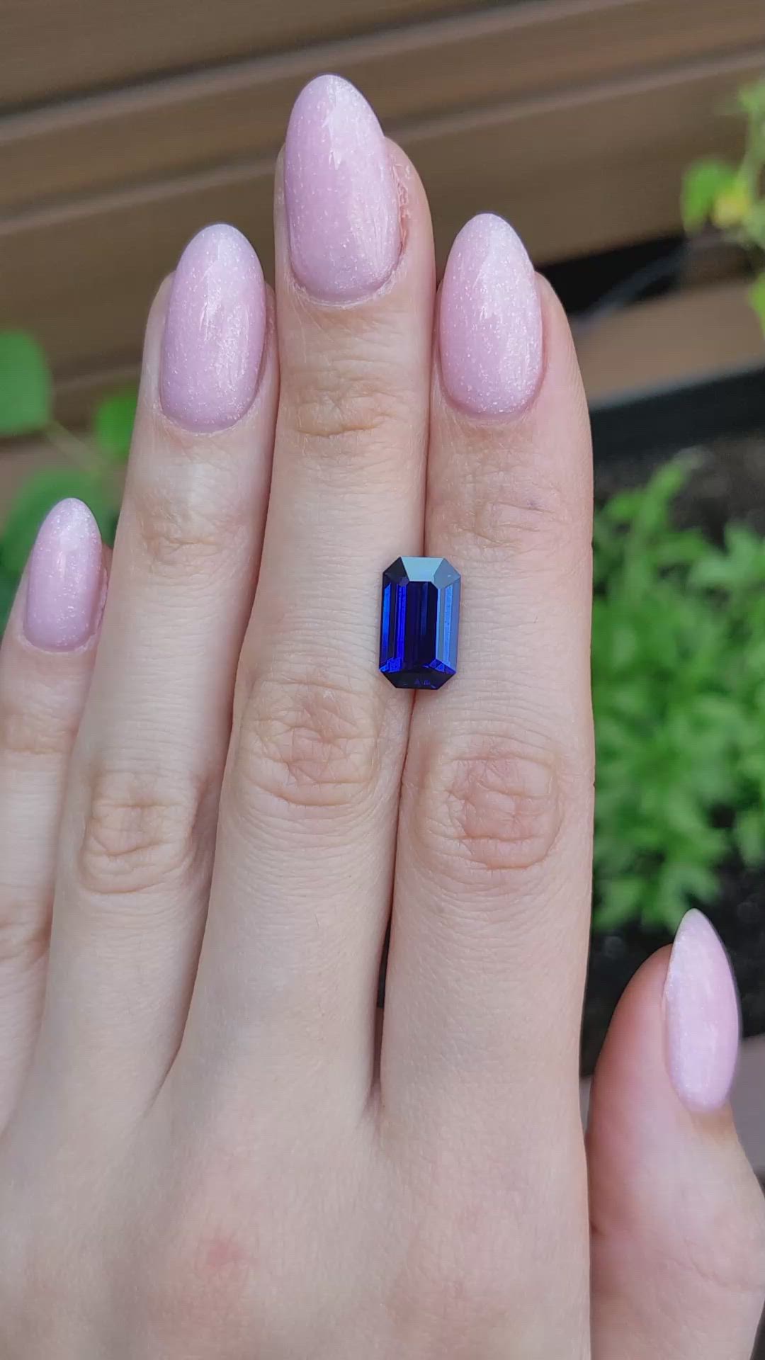 4.34 Ct. Blue Sapphire from Ceylon (Sri Lanka) Size Video