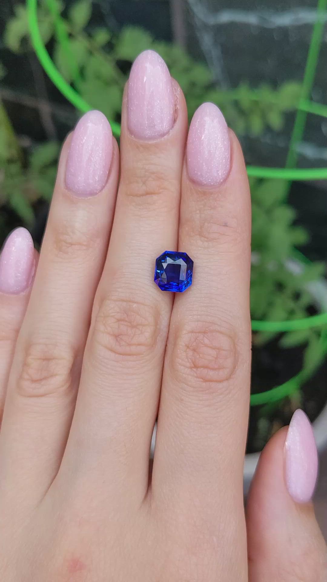 4.02 Ct. Blue Sapphire from Ceylon (Sri Lanka) Size Video