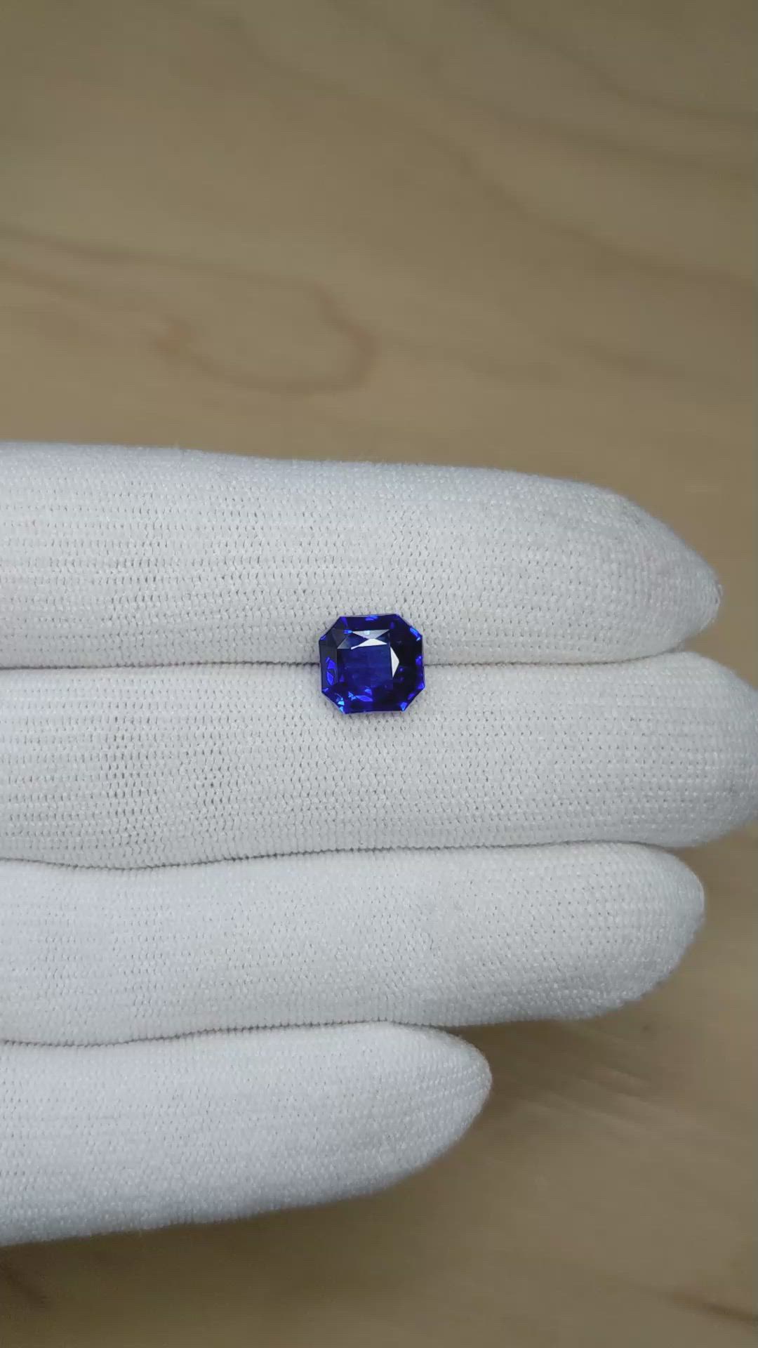 4.02 Ct. Blue Sapphire from Ceylon (Sri Lanka) Size Video