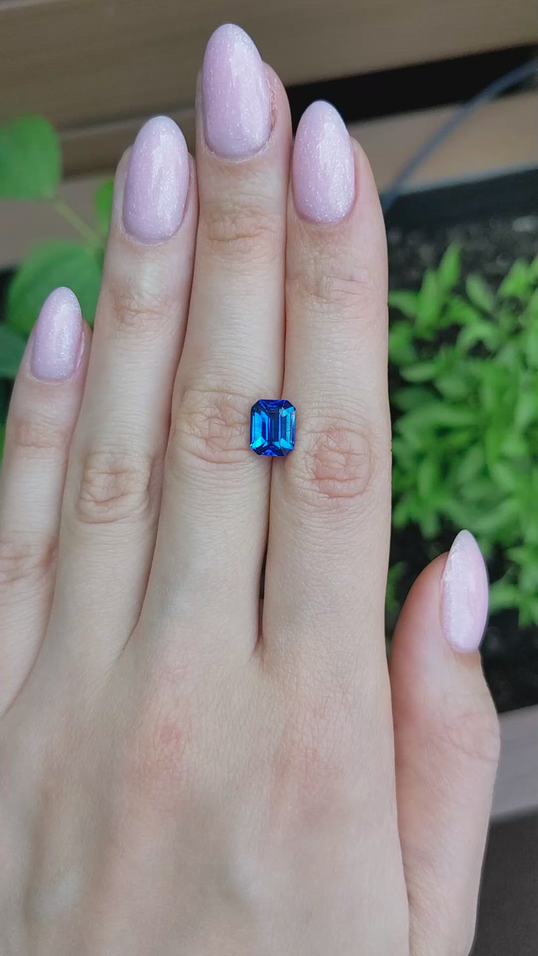 3.54 Ct. Blue Sapphire from Ceylon (Sri Lanka) Size Video