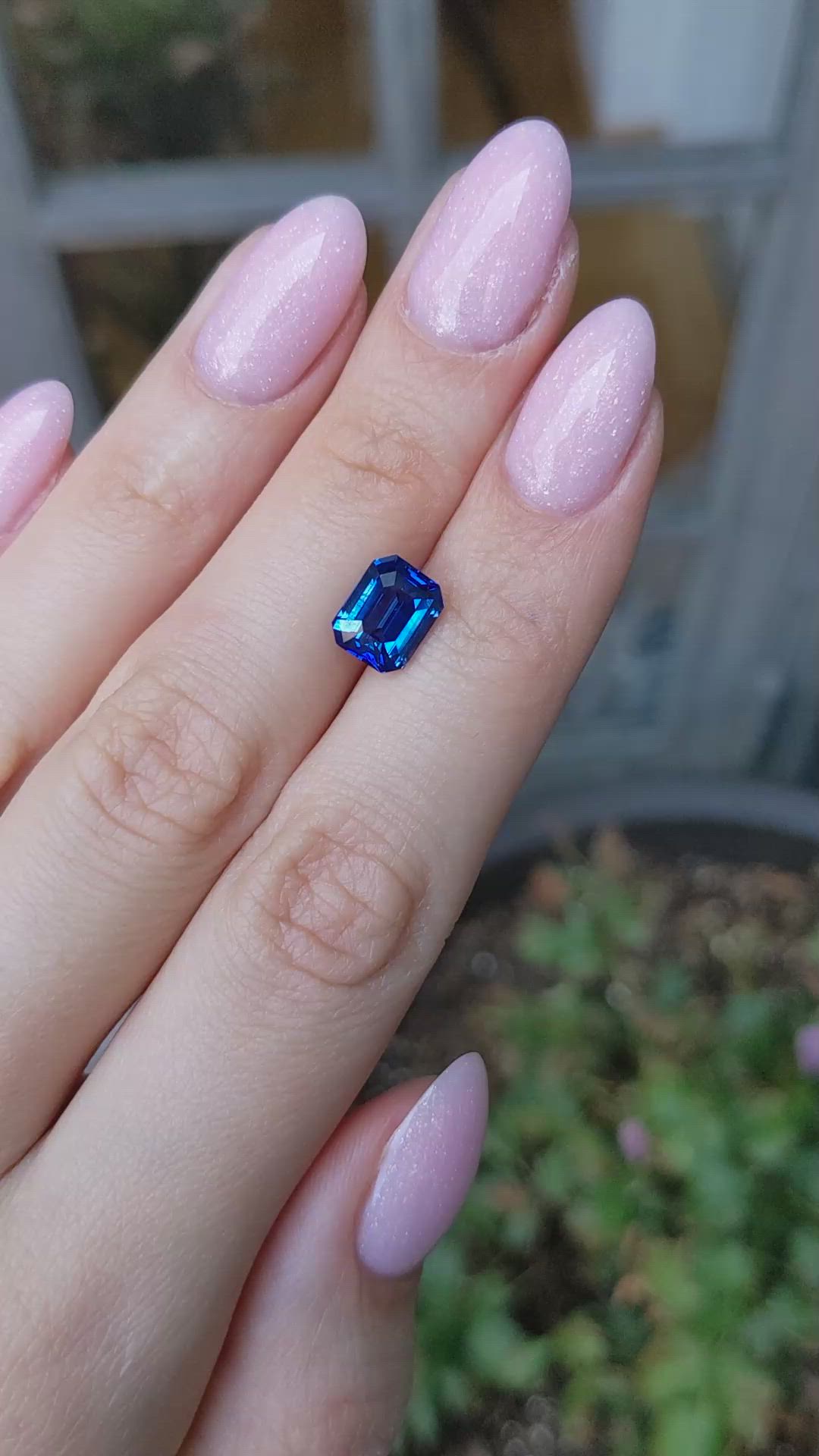 3.54 Ct. Blue Sapphire from Ceylon (Sri Lanka) Size Video