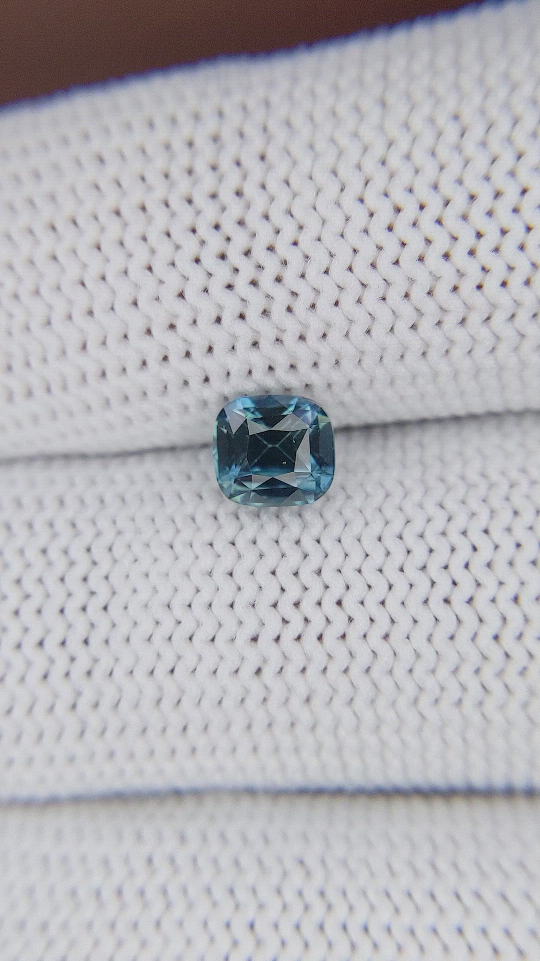1.04 Ct. Greenish Blue Sapphire from Madagascar Size Video