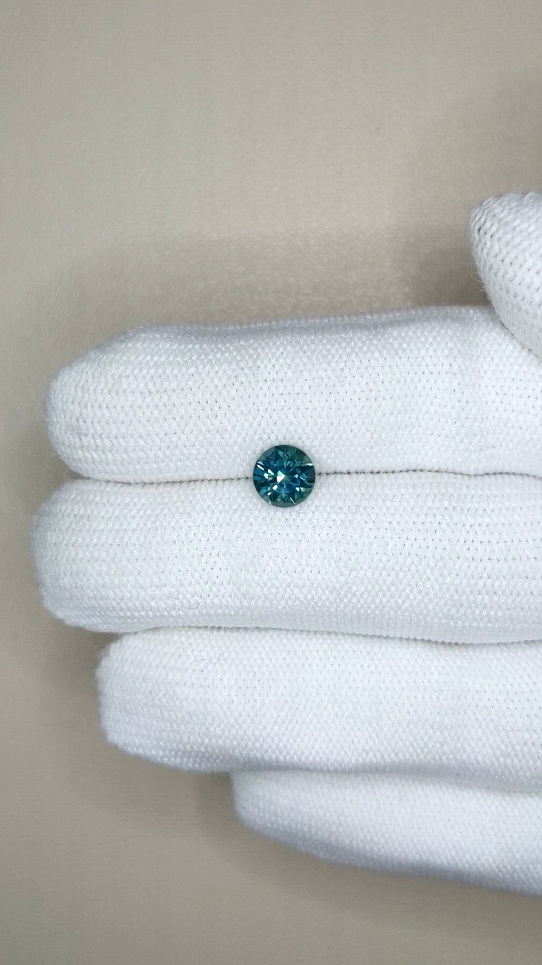 1.10 Ct. Bluish Green Sapphire from Montana Size Video