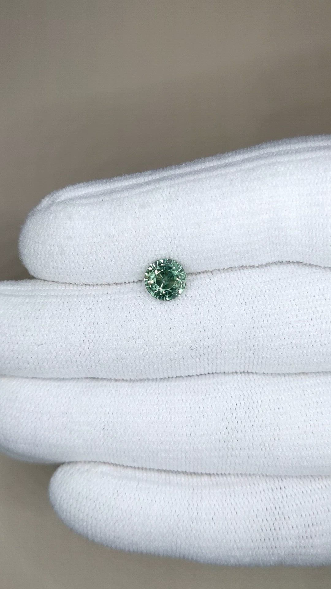 1.70 Ct. Green Sapphire from Montana Size Video