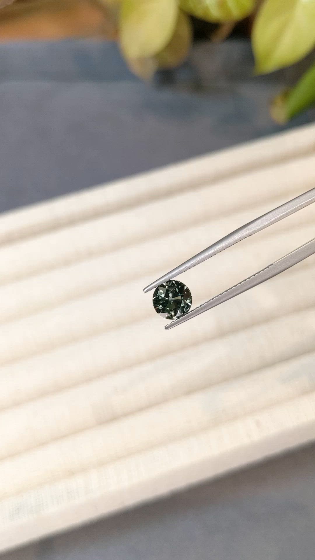1.70 Ct. Green Sapphire from Montana Size Video