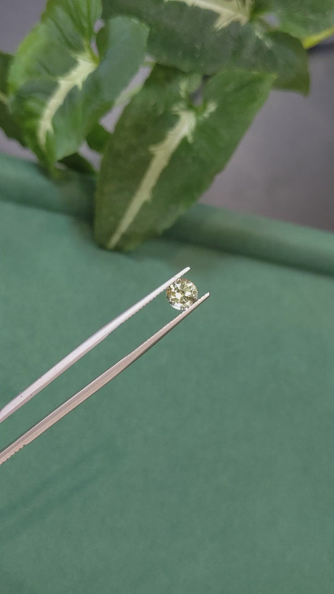 1.14 Ct. Greenish Yellow Sapphire from Montana Size Video