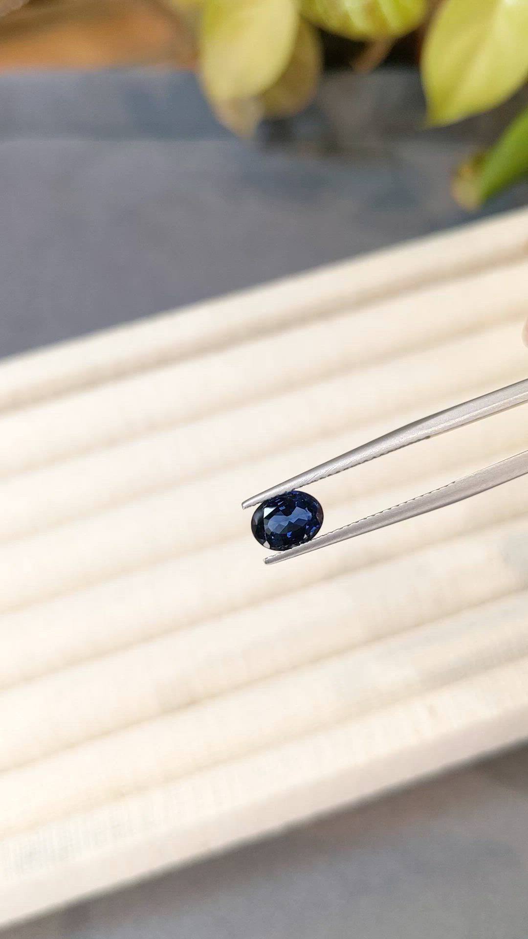 1.39 Ct. Greenish Blue Sapphire from Ceylon (Sri Lanka) Size Video