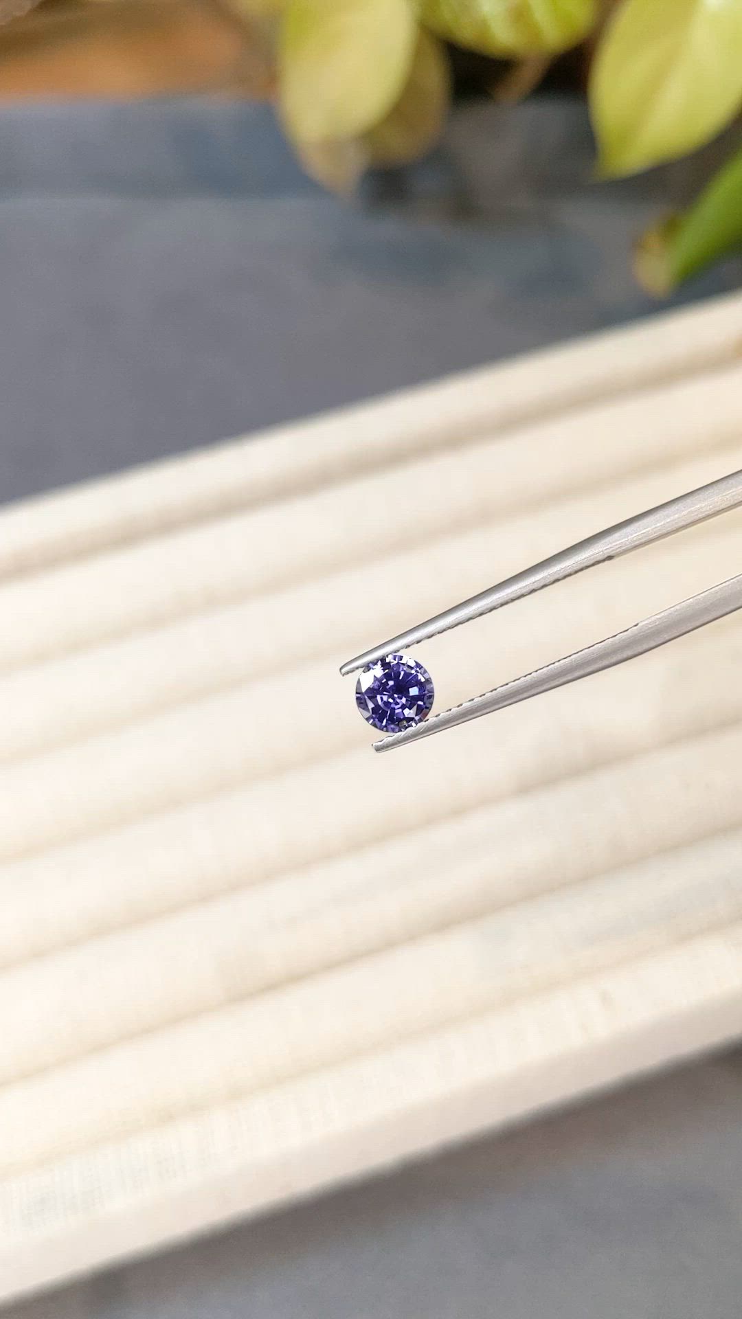 0.79 Ct. Blue Sapphire from Ceylon (Sri Lanka) Size Video
