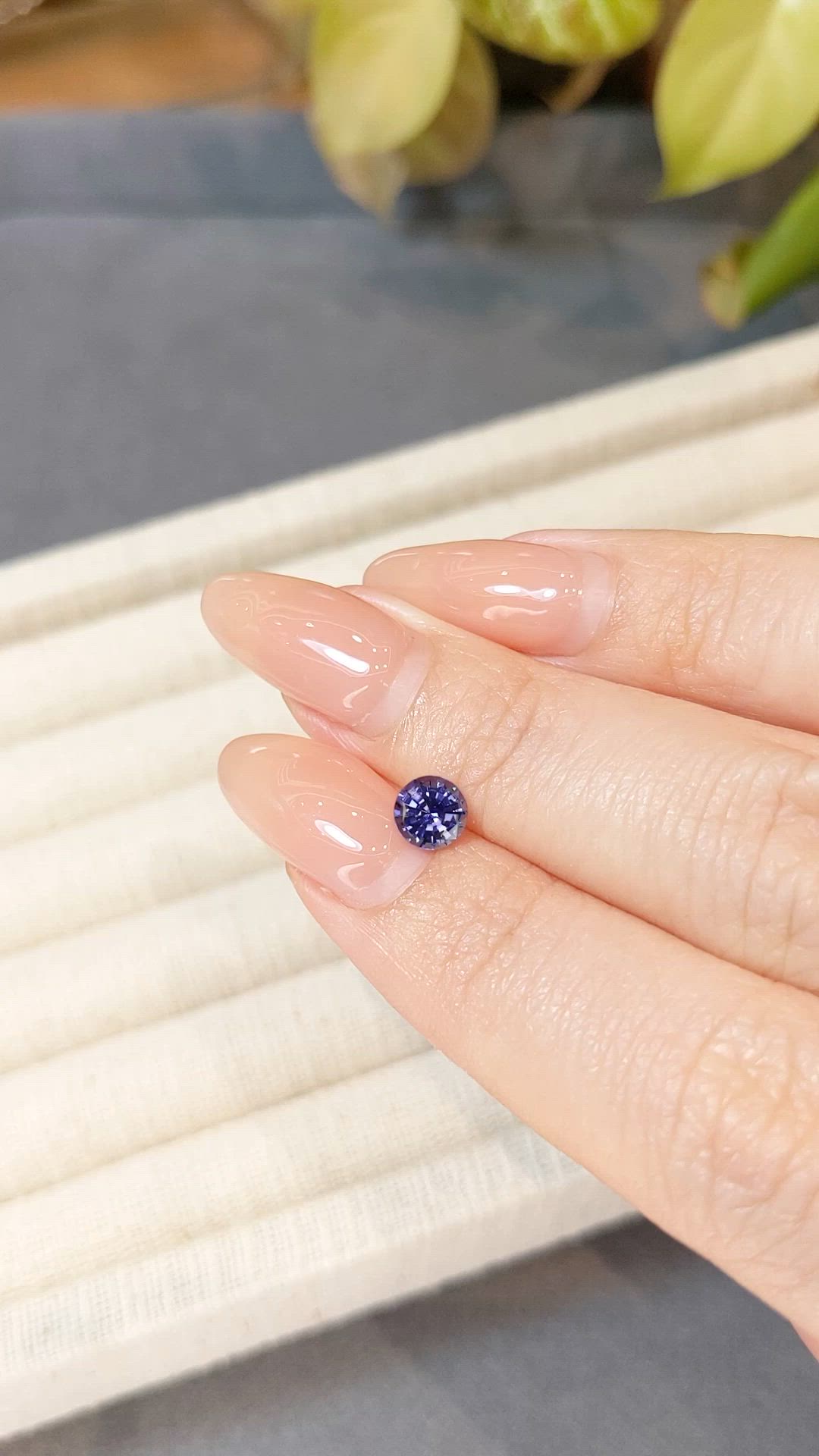 0.79 Ct. Blue Sapphire from Ceylon (Sri Lanka) Size Video