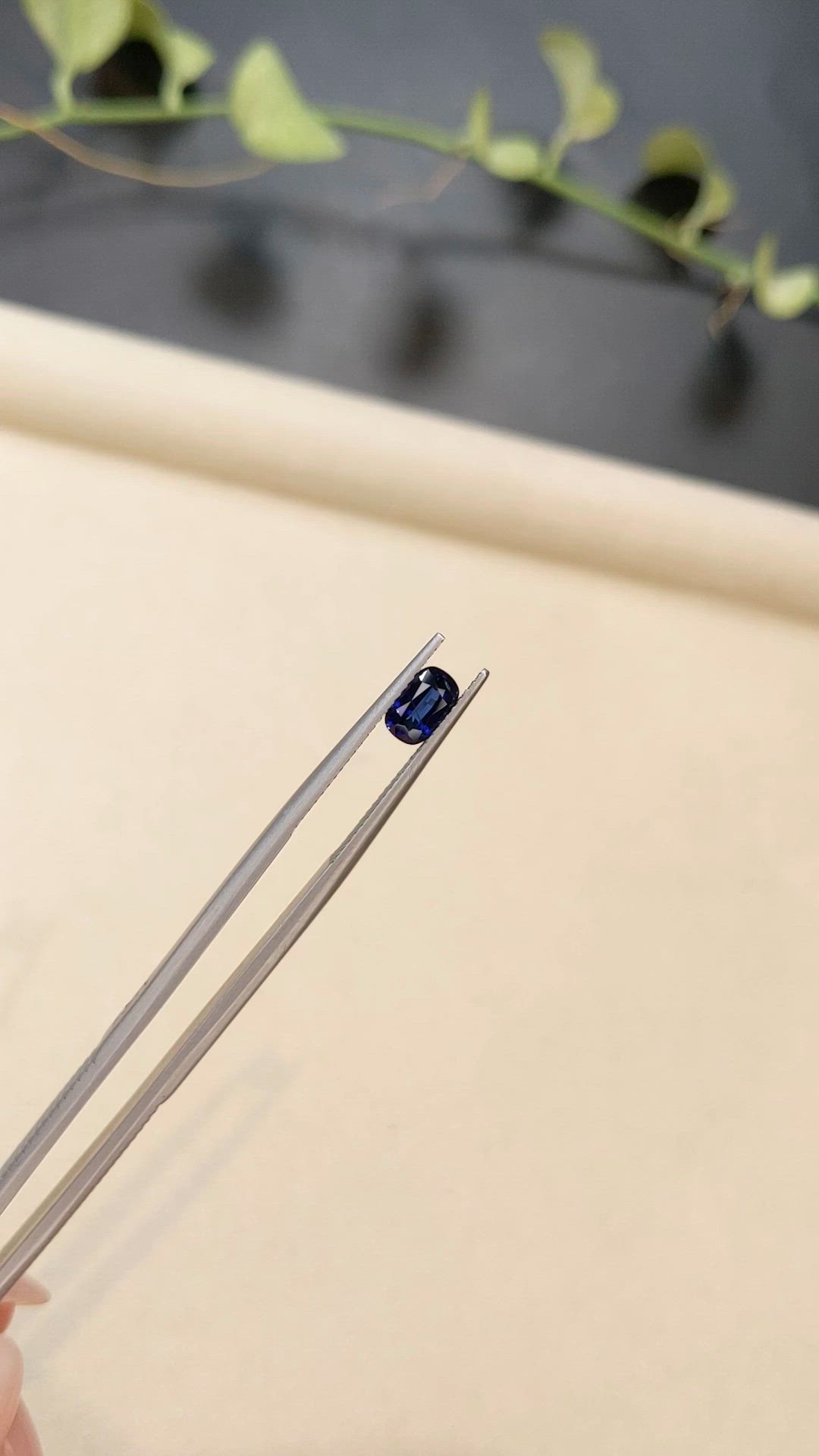 0.83 Ct. Blue Sapphire from Ceylon (Sri Lanka) Size Video