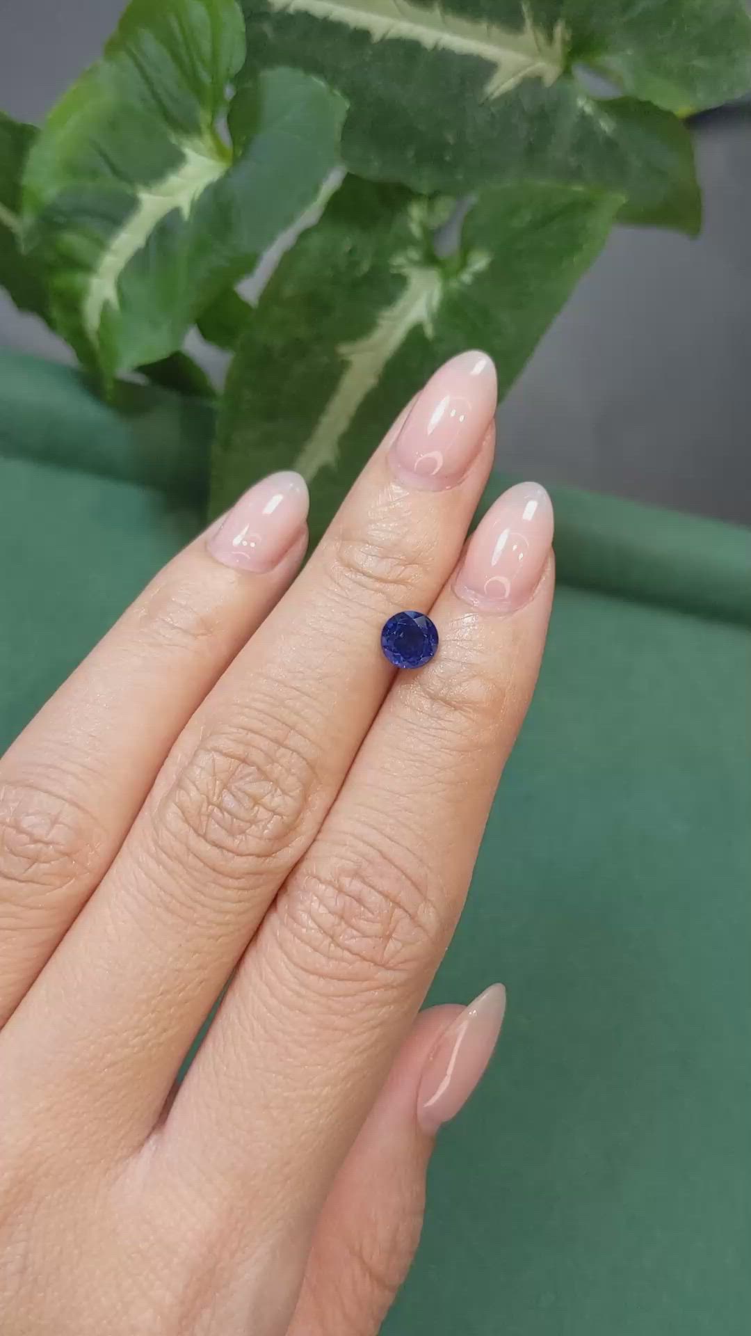 1.27 Ct. Blue Sapphire from Thailand Size Video