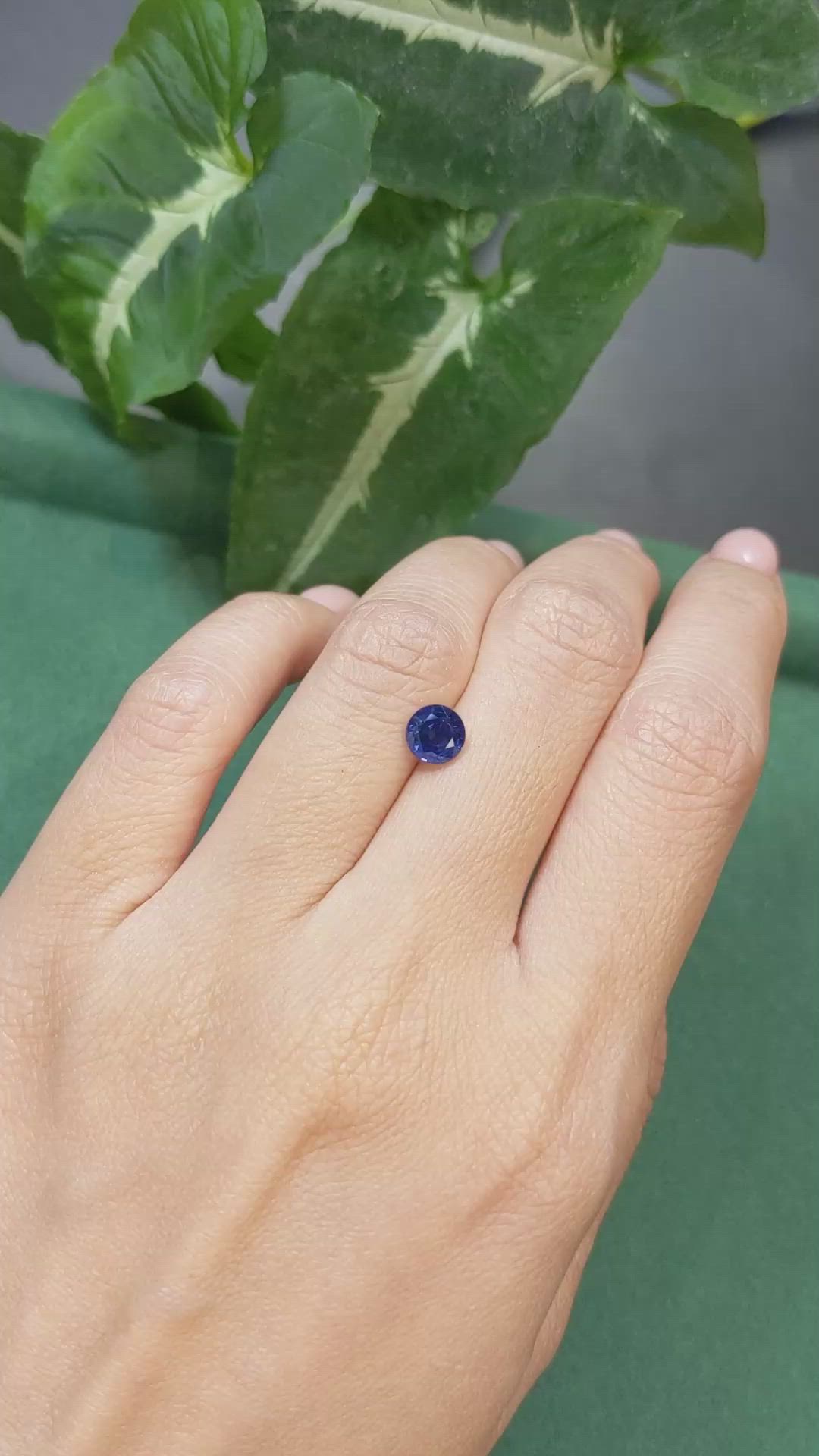 1.27 Ct. Blue Sapphire from Thailand Size Video