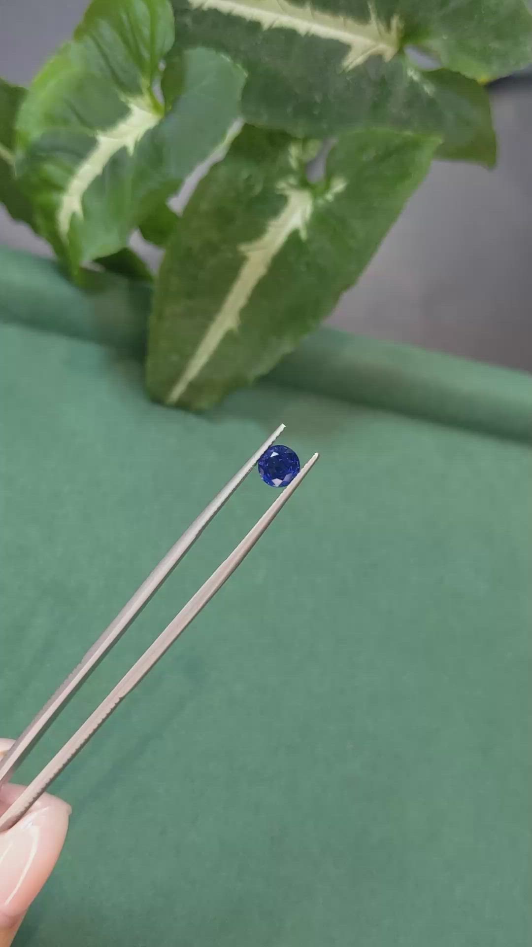 1.27 Ct. Blue Sapphire from Thailand Size Video