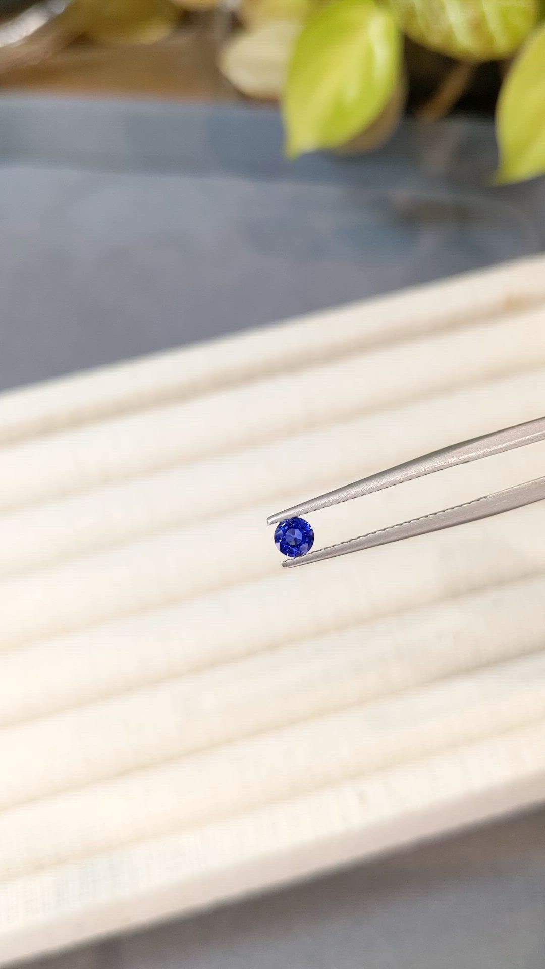 0.26 Ct. Blue Sapphire from Ceylon (Sri Lanka) Size Video