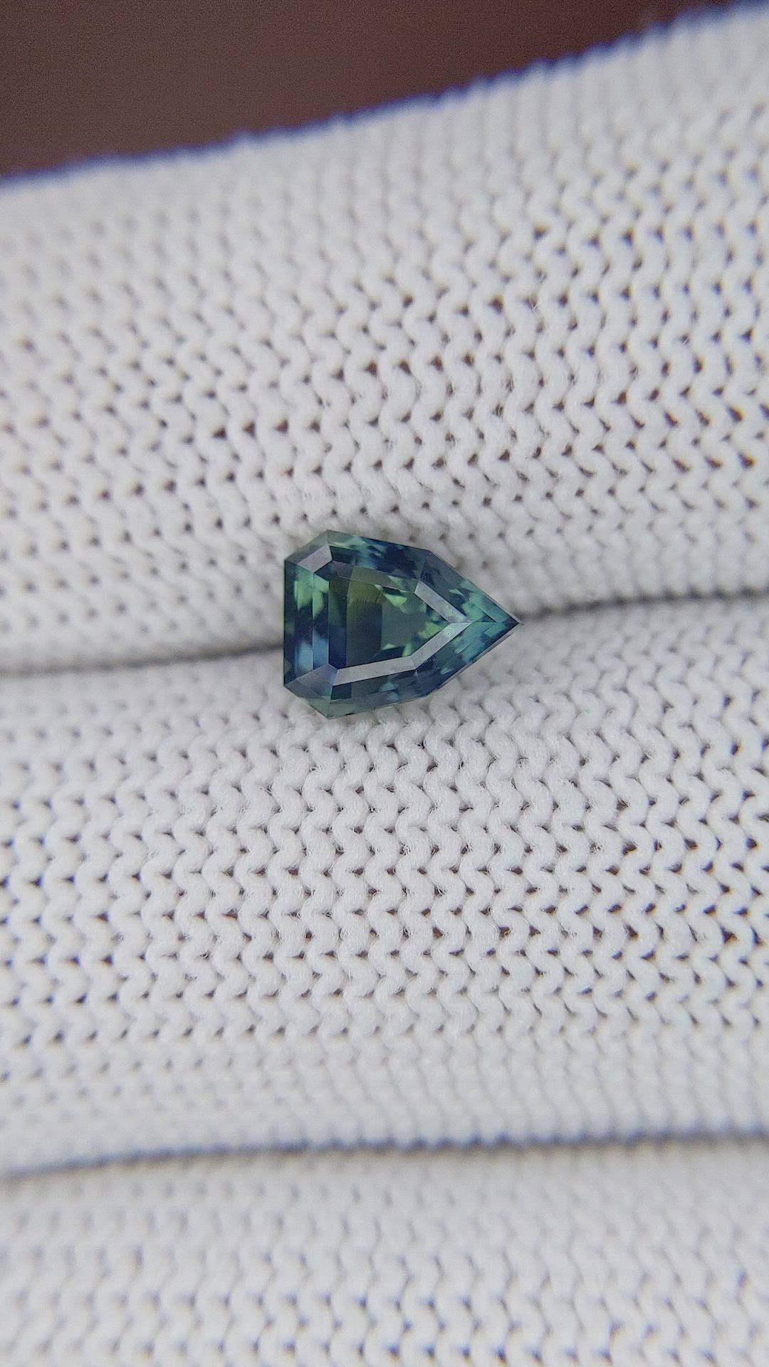 1.51 Ct. Greenish Blue Sapphire from Madagascar Size Video
