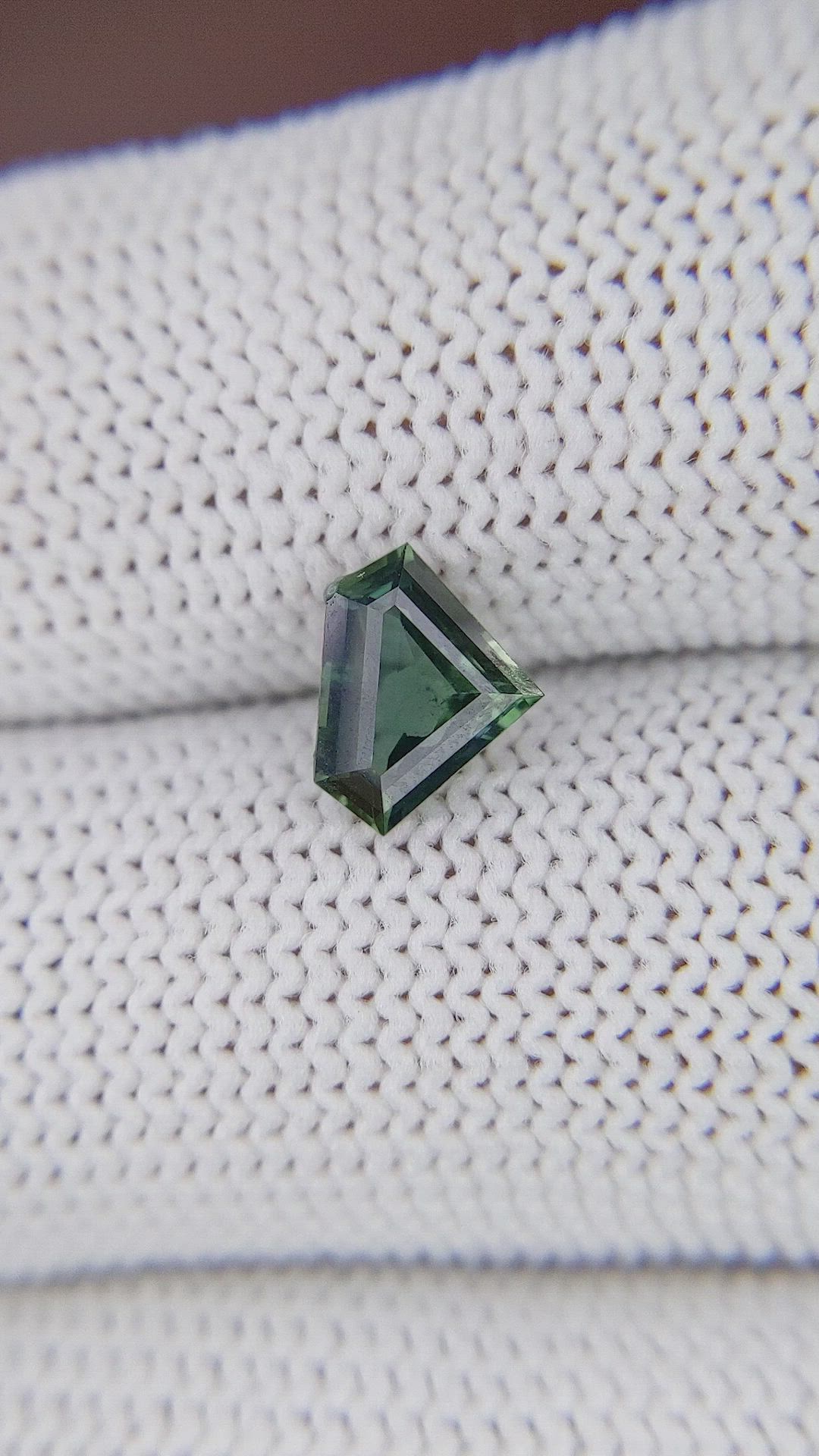 1.07 Ct. Bluish Green Sapphire from Madagascar Size Video