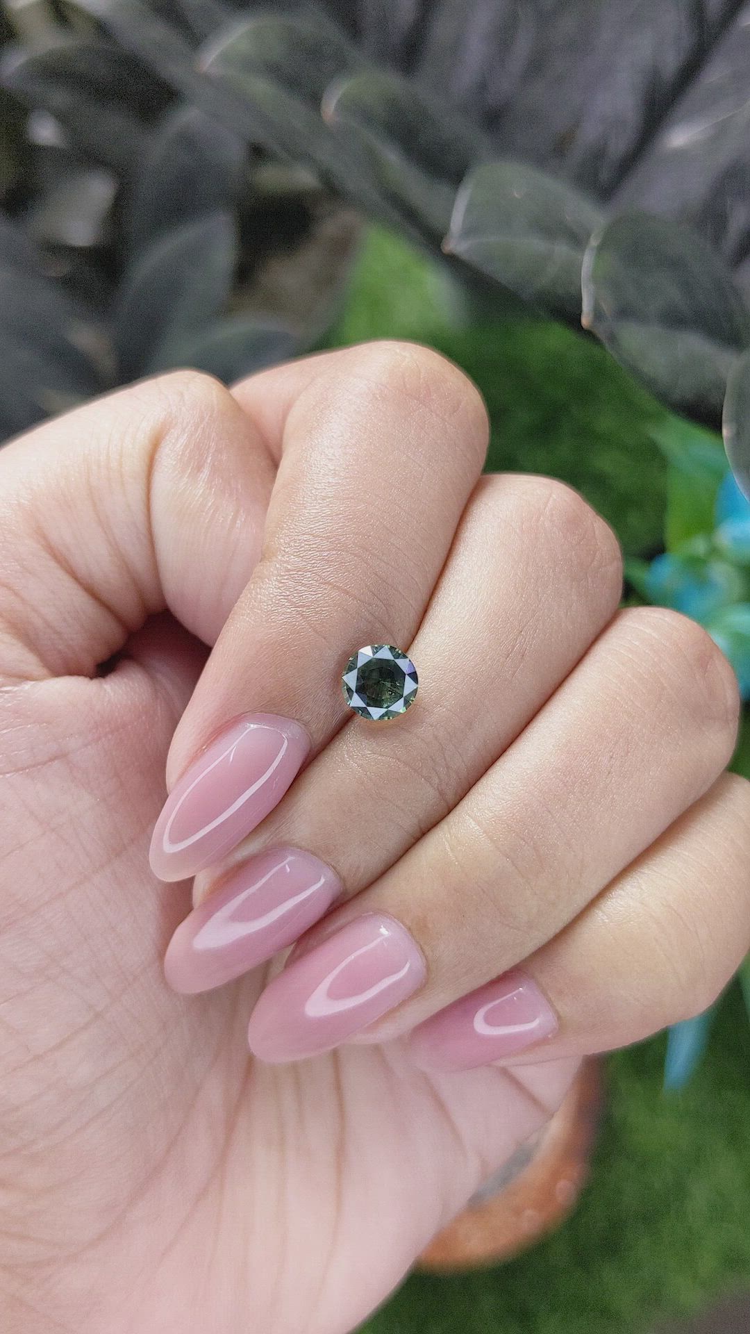1.11 Ct. Yellowish Green Sapphire from Madagascar Size Video