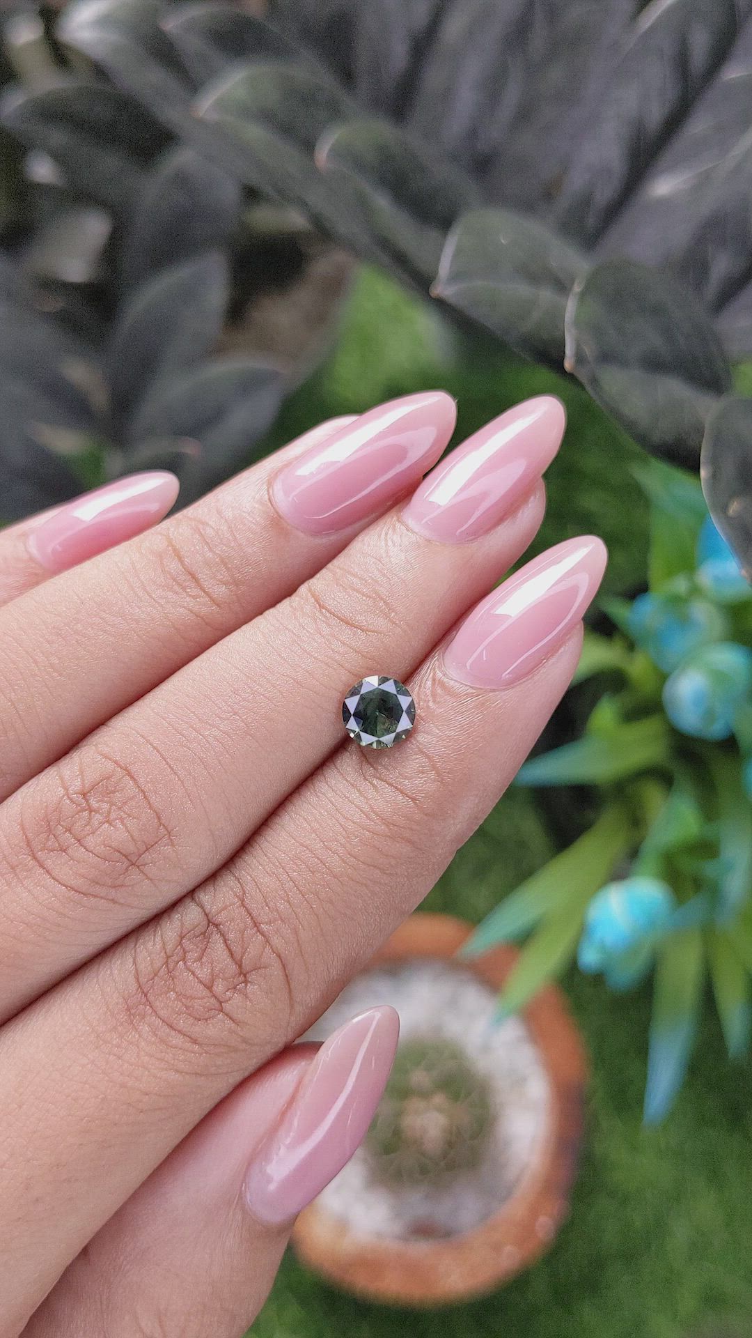 1.11 Ct. Yellowish Green Sapphire from Madagascar Size Video