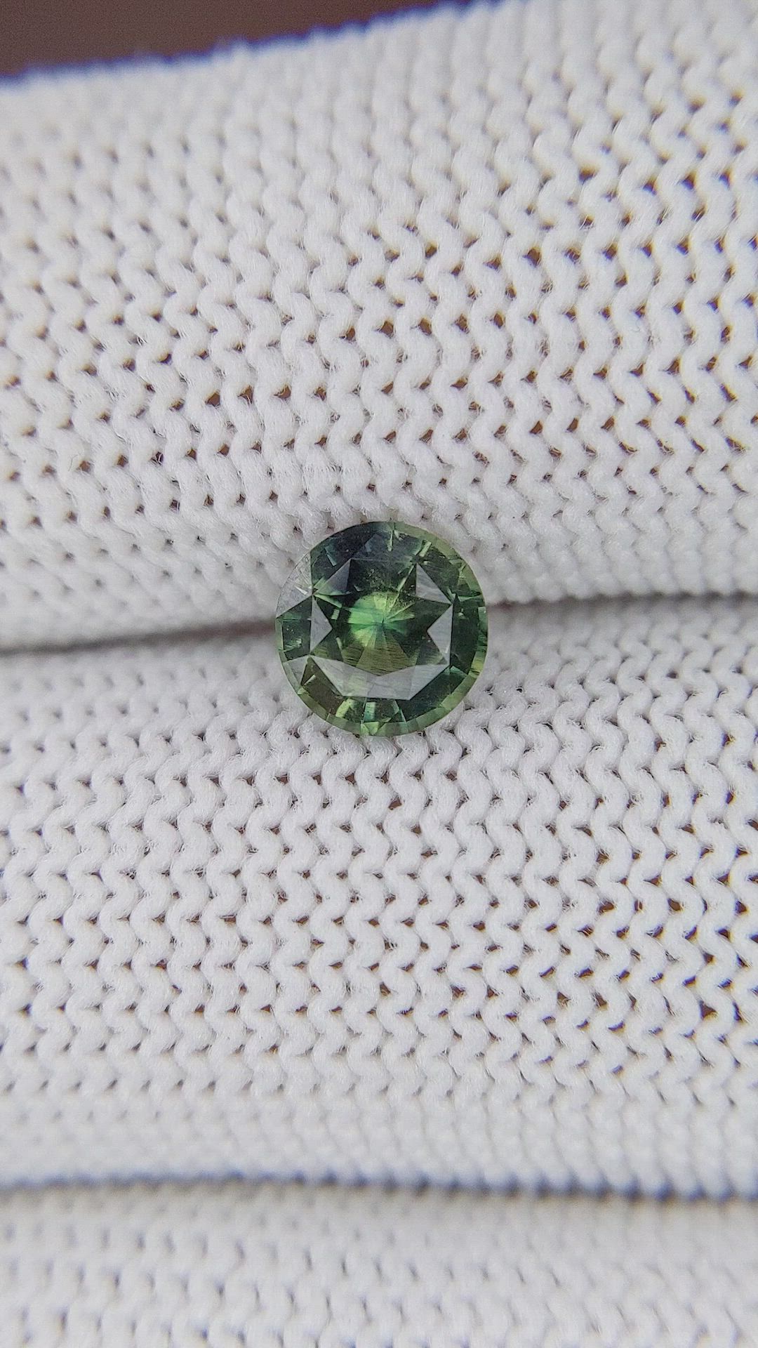 1.11 Ct. Yellowish Green Sapphire from Madagascar Size Video