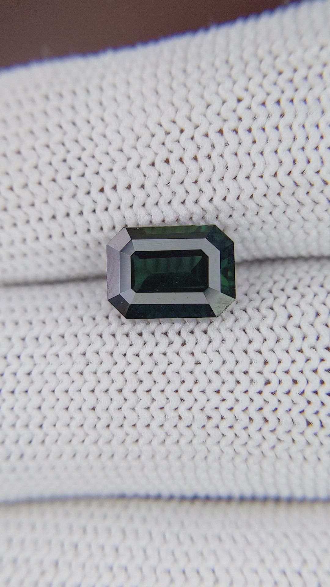 3.01 Ct. Bluish Green Sapphire from Madagascar Size Video