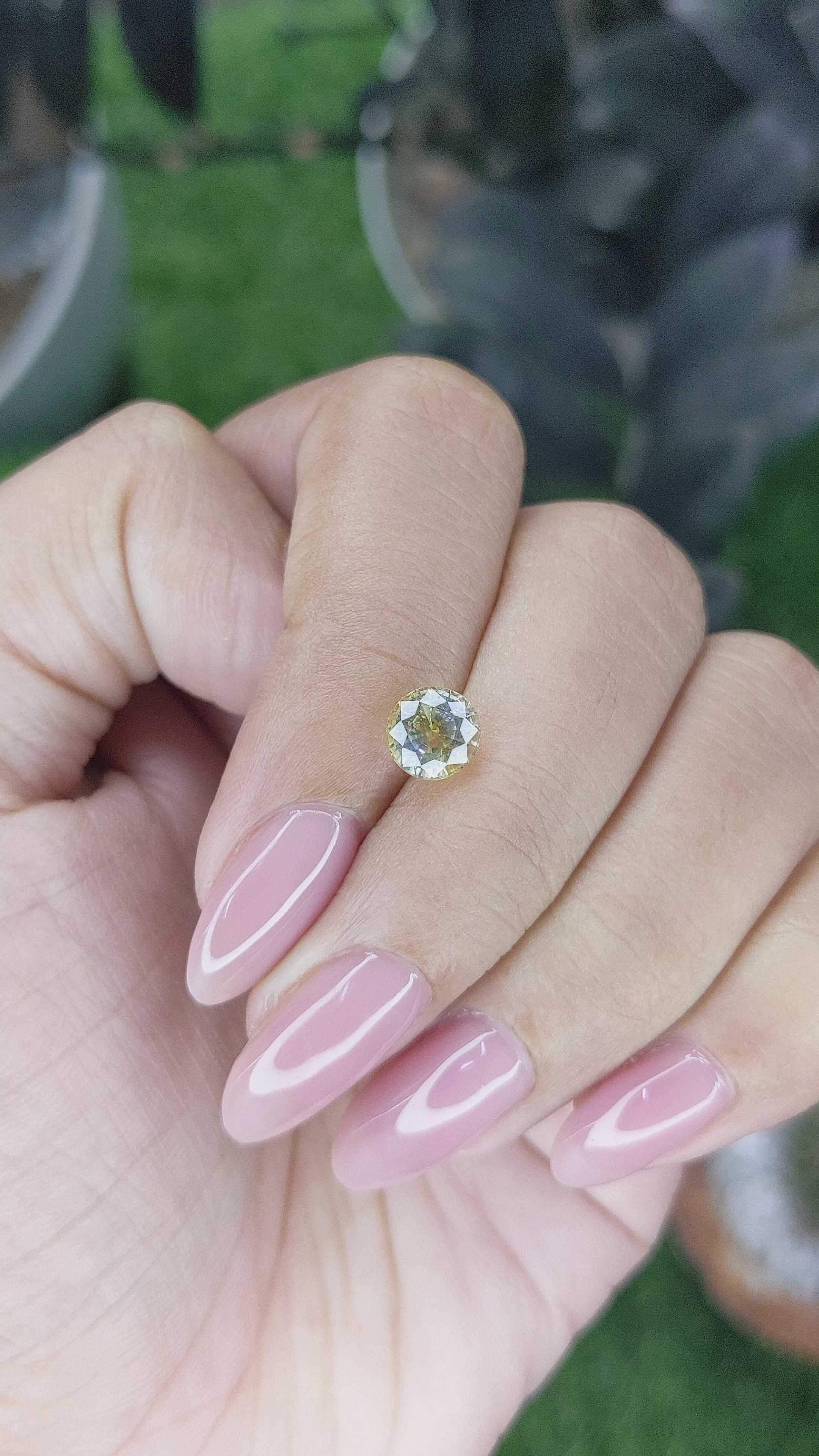 1.59 Ct. Yellow Sapphire from Ceylon (Sri Lanka) Size Video