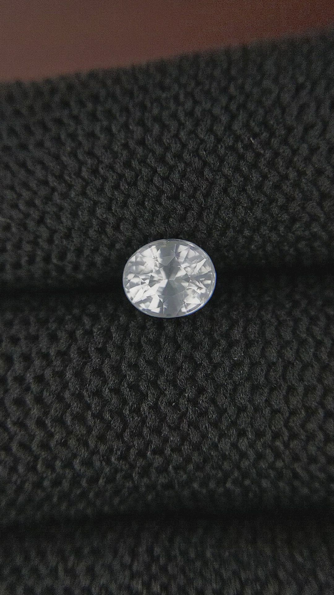 1.40 Ct. White Sapphire from Ceylon (Sri Lanka) Size Video