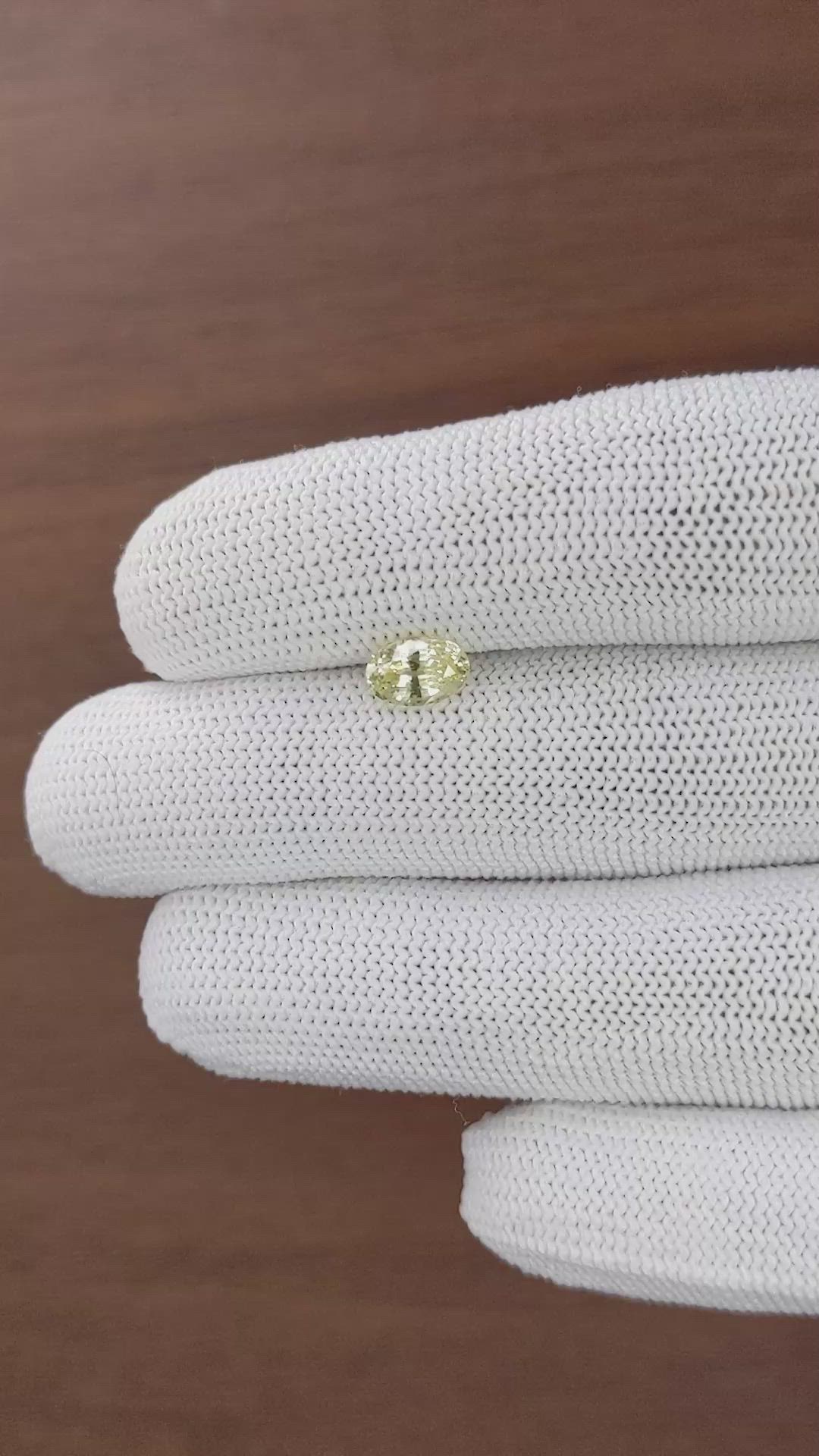 1.29 Ct. Yellow Sapphire from Ceylon (Sri Lanka) Size Video