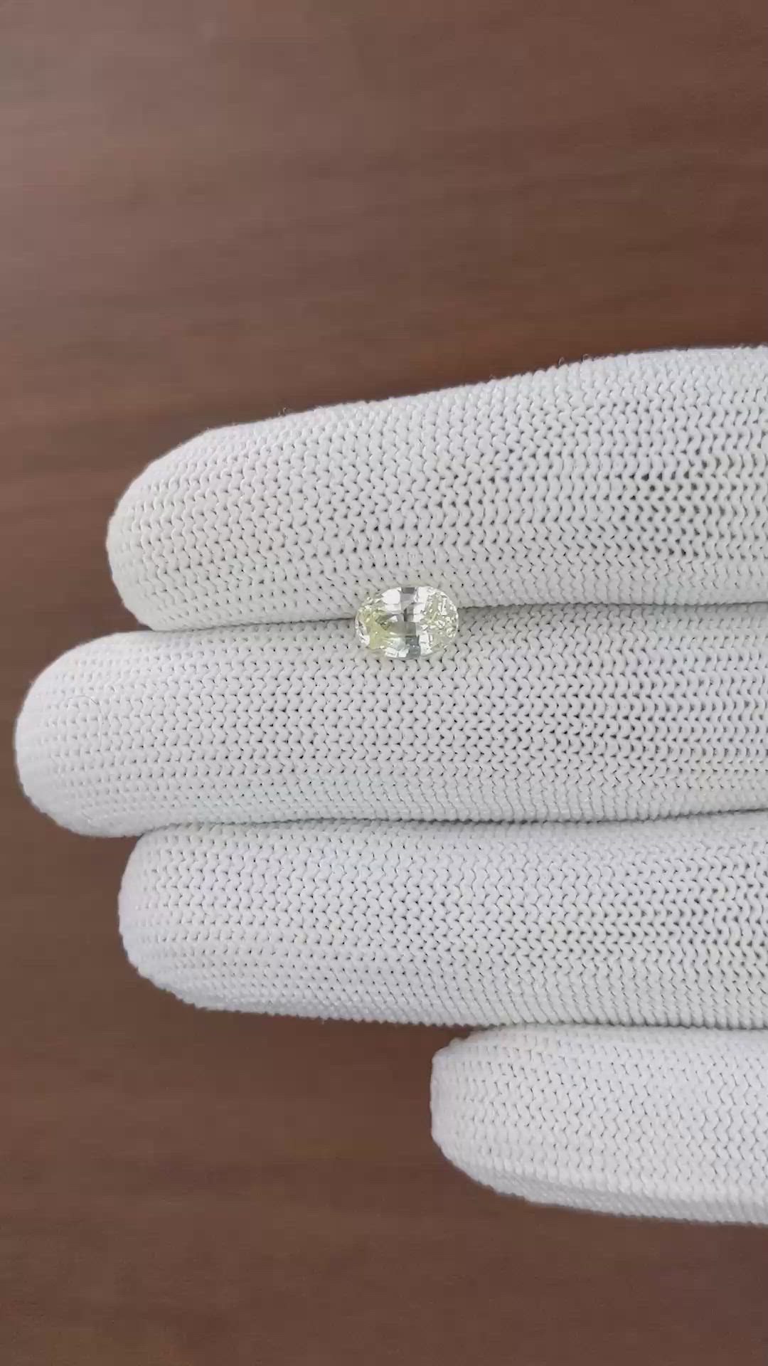 1.70 Ct. Yellow Sapphire from Ceylon (Sri Lanka) Size Video