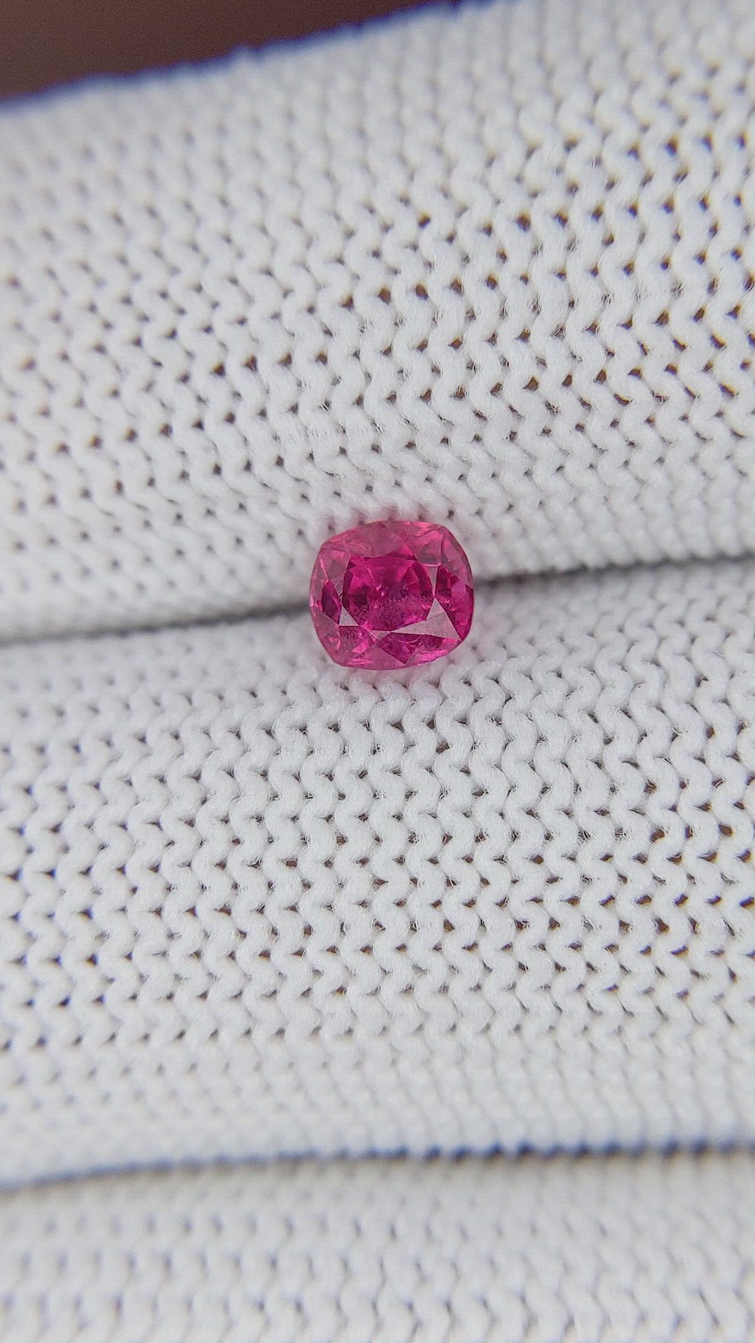 0.76 Ct. Reddish Pink Sapphire from Mozambique Size Video