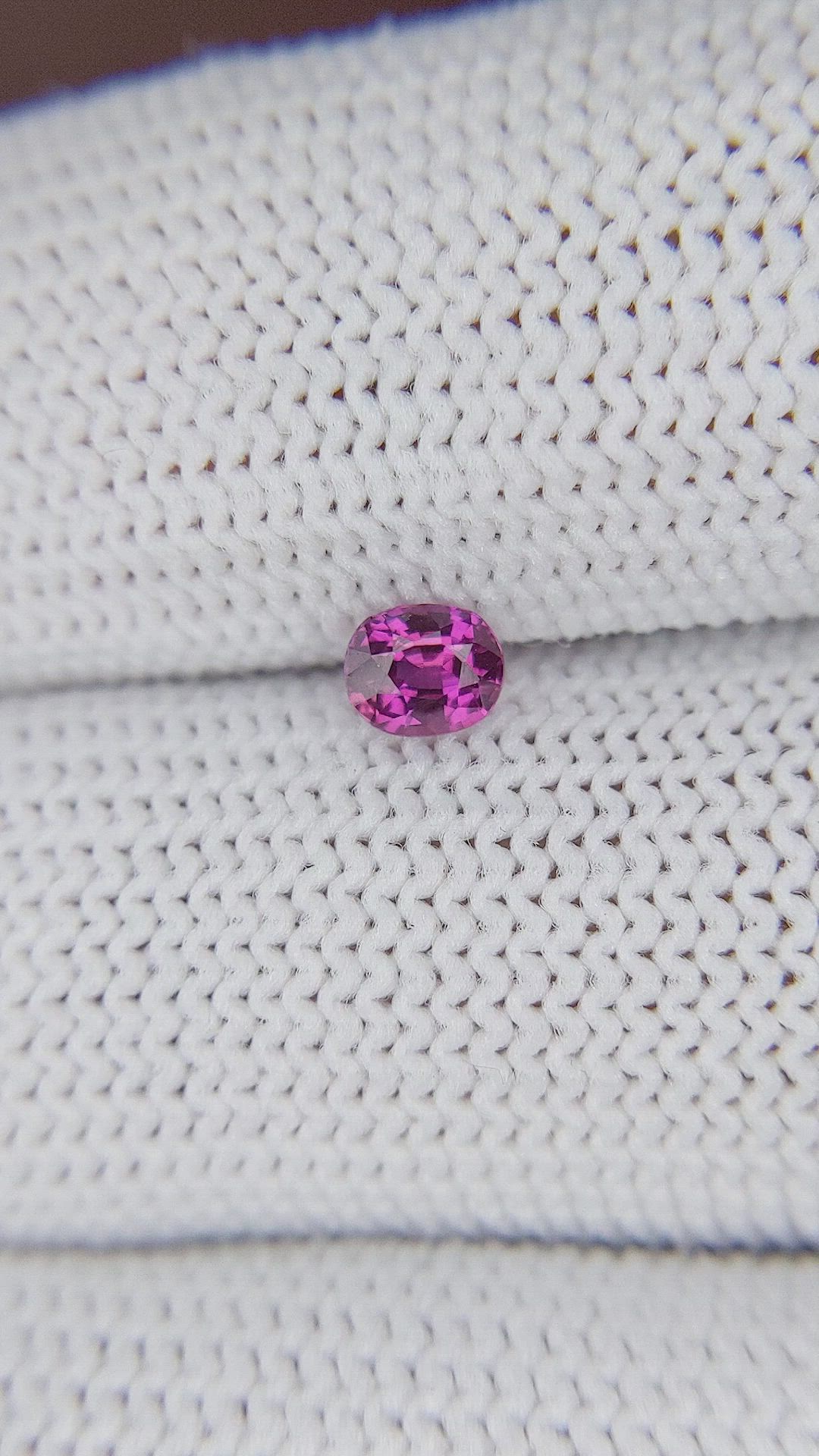 0.33 Ct. Pinkish Purple Sapphire from Mozambique Size Video