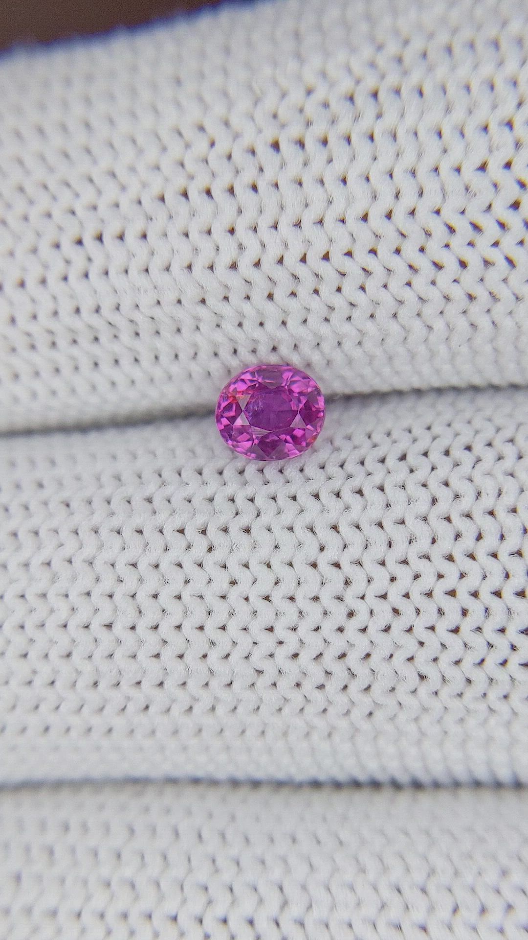 0.50 Ct. Purplish Pink Sapphire from Mozambique Size Video