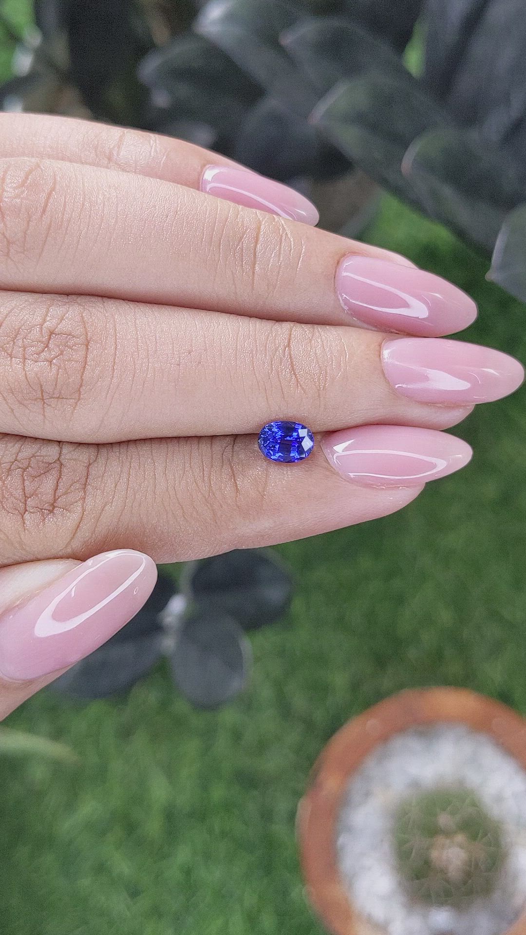 0.78 Ct. Color Change Sapphire from Tanzania Size Video