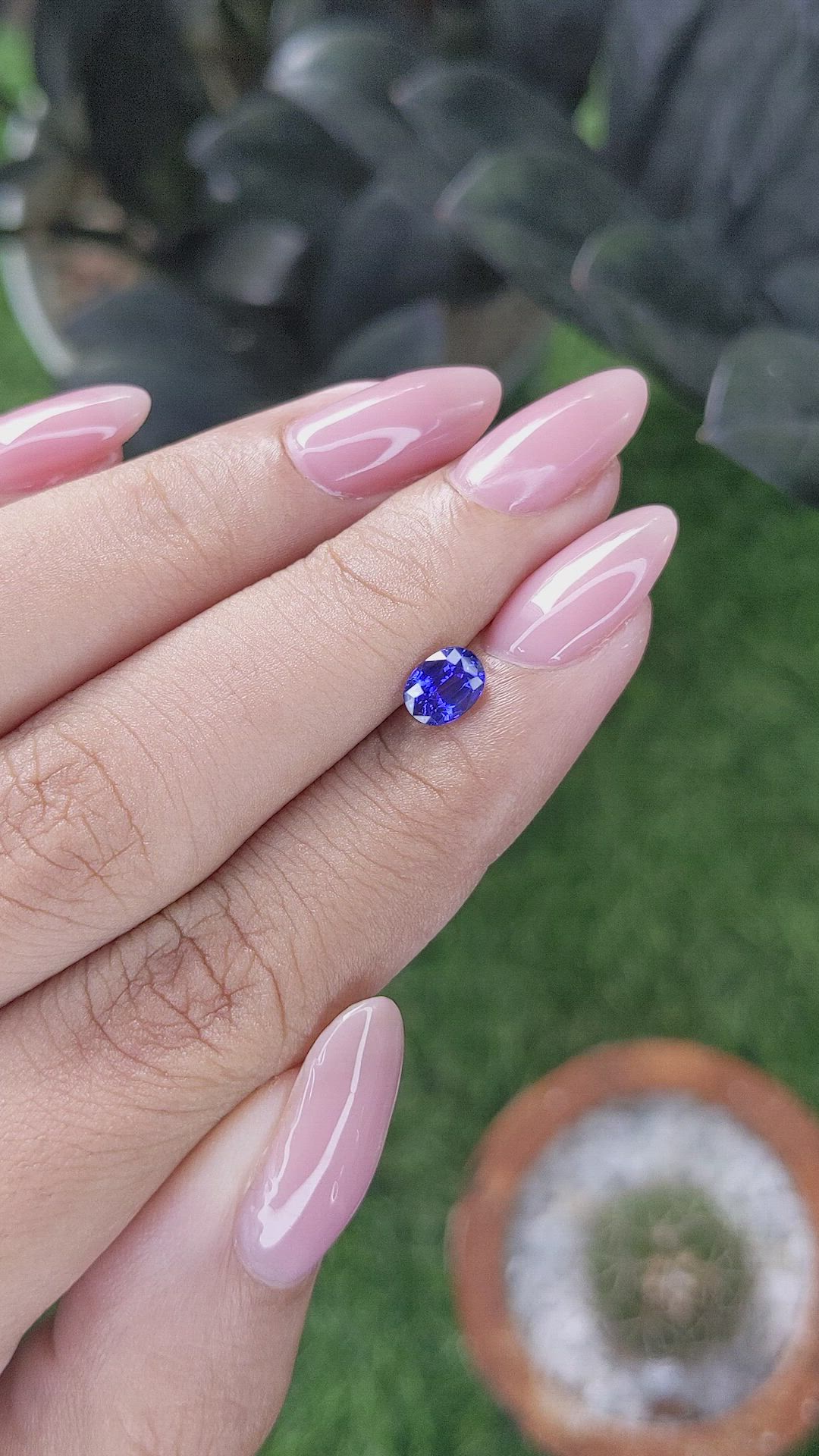 0.78 Ct. Color Change Sapphire from Tanzania Size Video