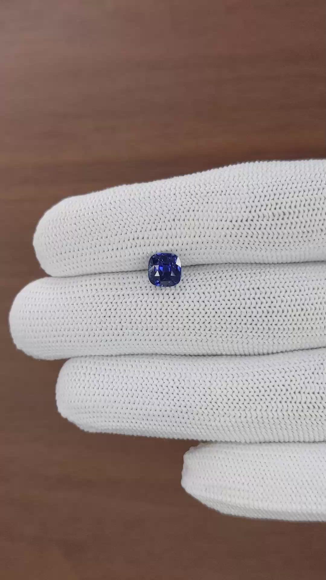 2.02 Ct. Blue Sapphire from Madagascar Size Video