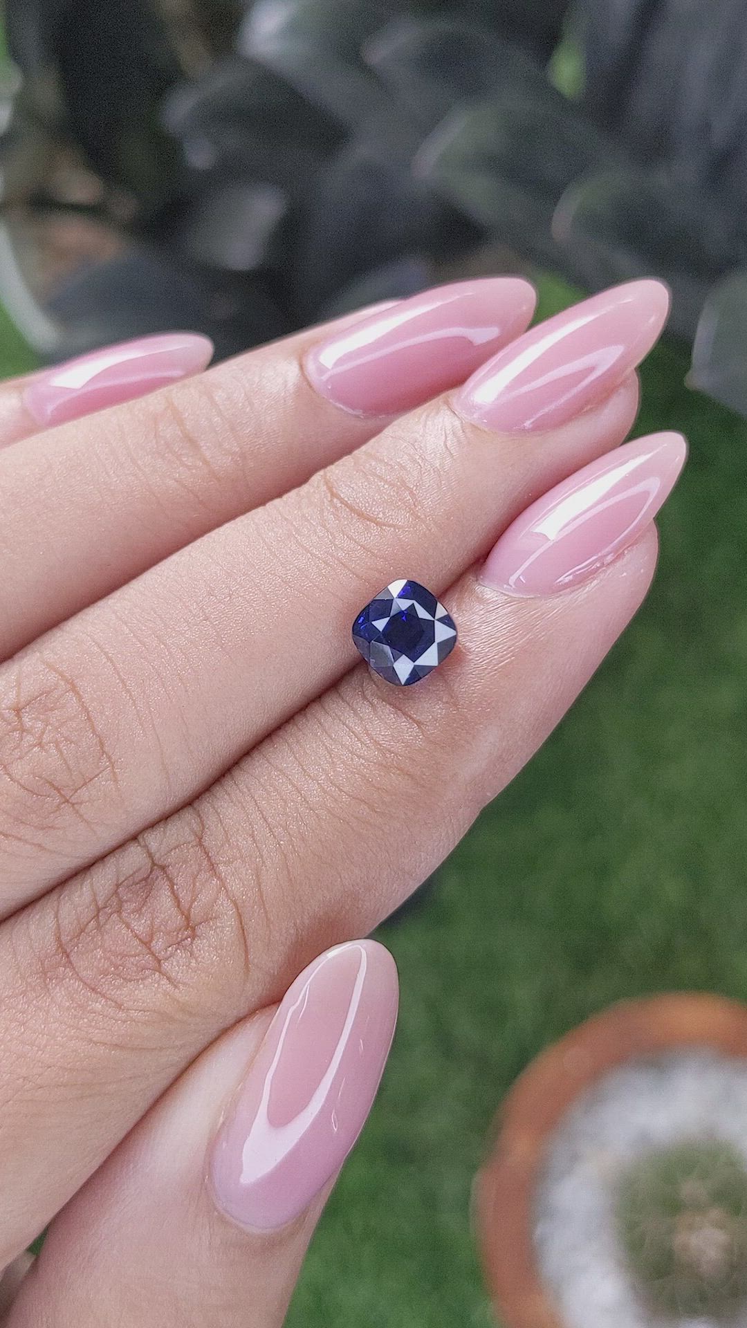 2.02 Ct. Blue Sapphire from Madagascar Size Video