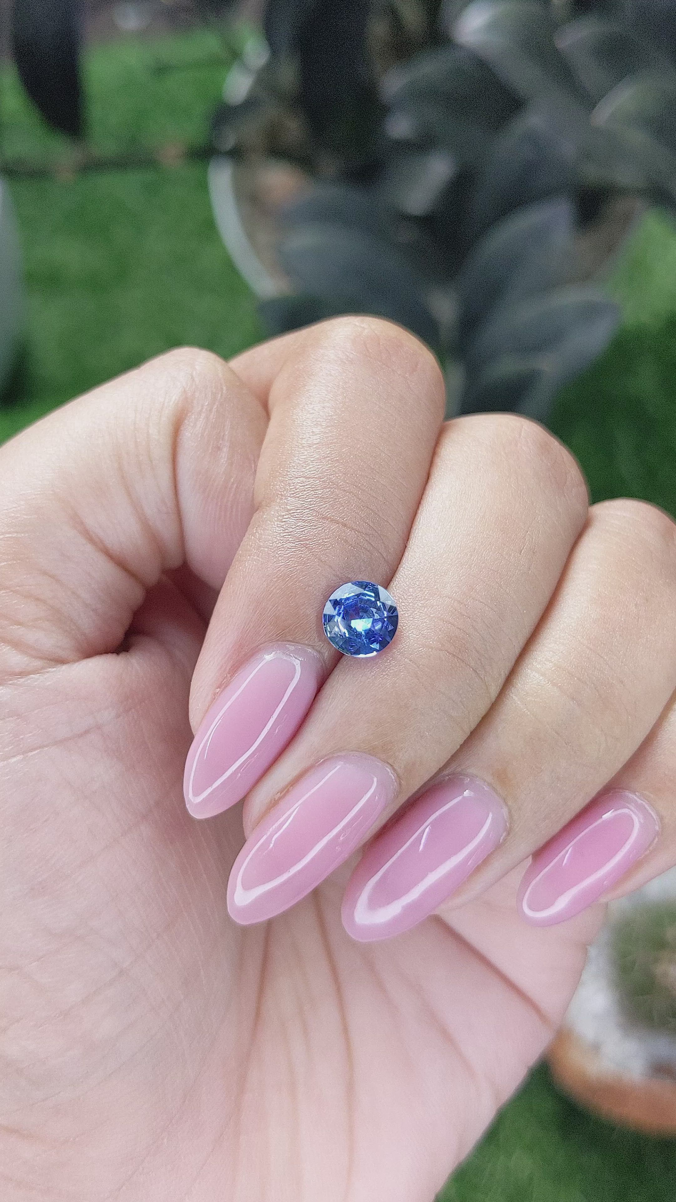 1.03 Ct. Blue Sapphire from Africa Size Video
