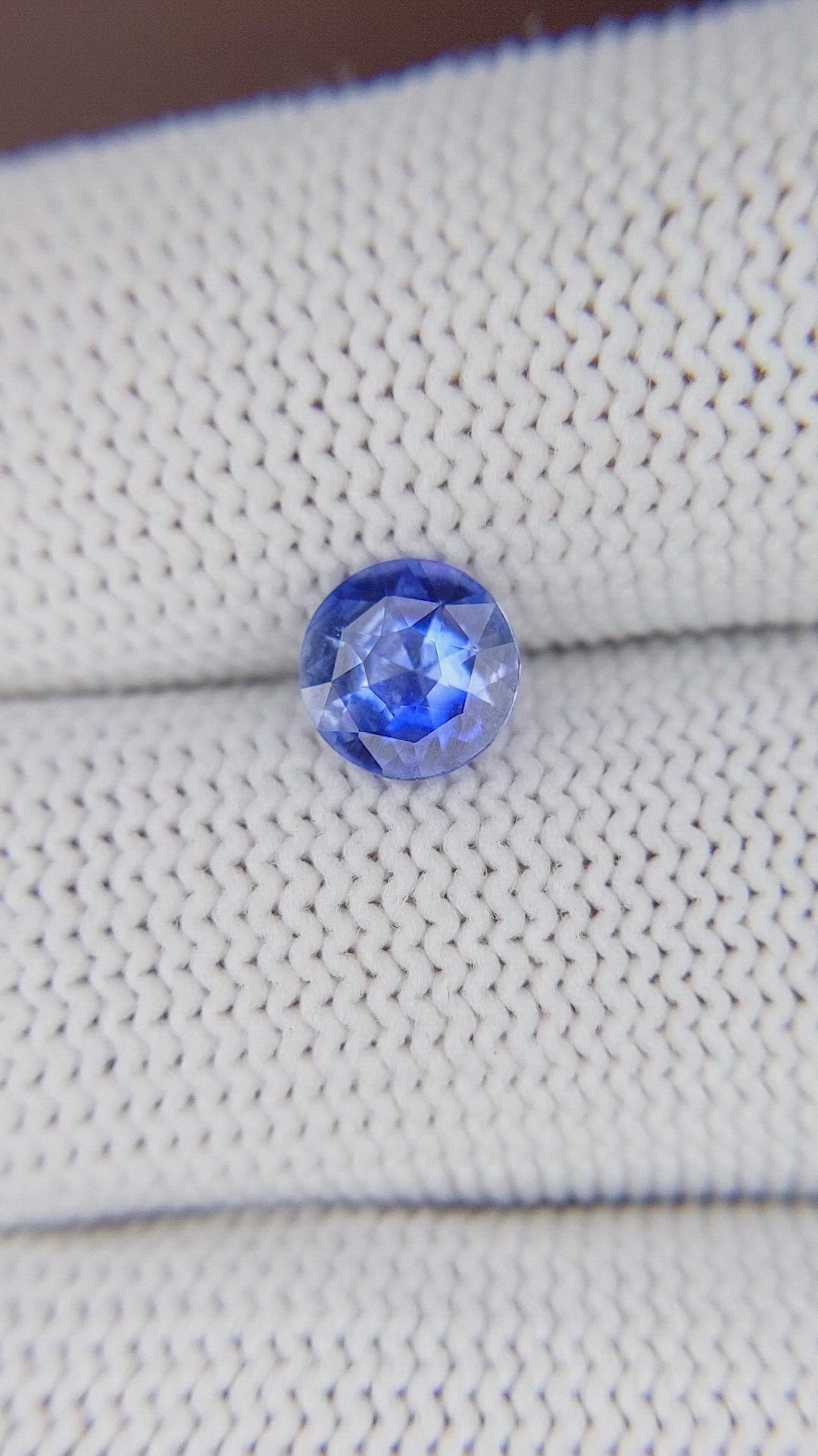 1.03 Ct. Blue Sapphire from Africa Size Video