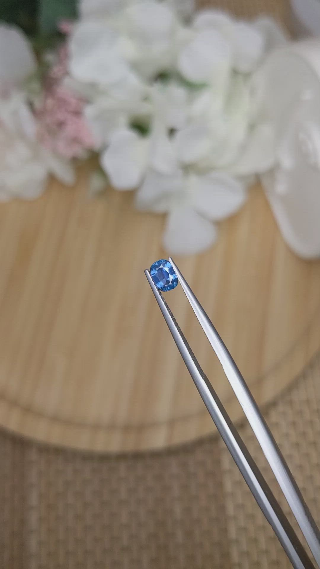 0.52 Ct. Blue Sapphire from Madagascar Size Video