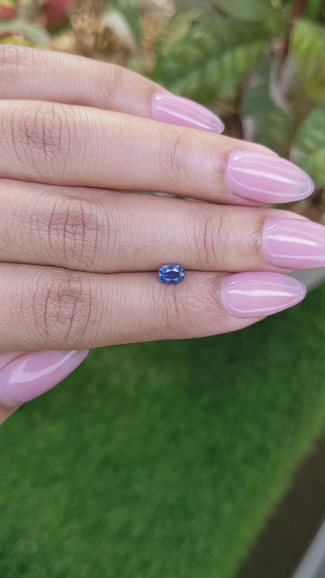 0.52 Ct. Blue Sapphire from Madagascar Size Video