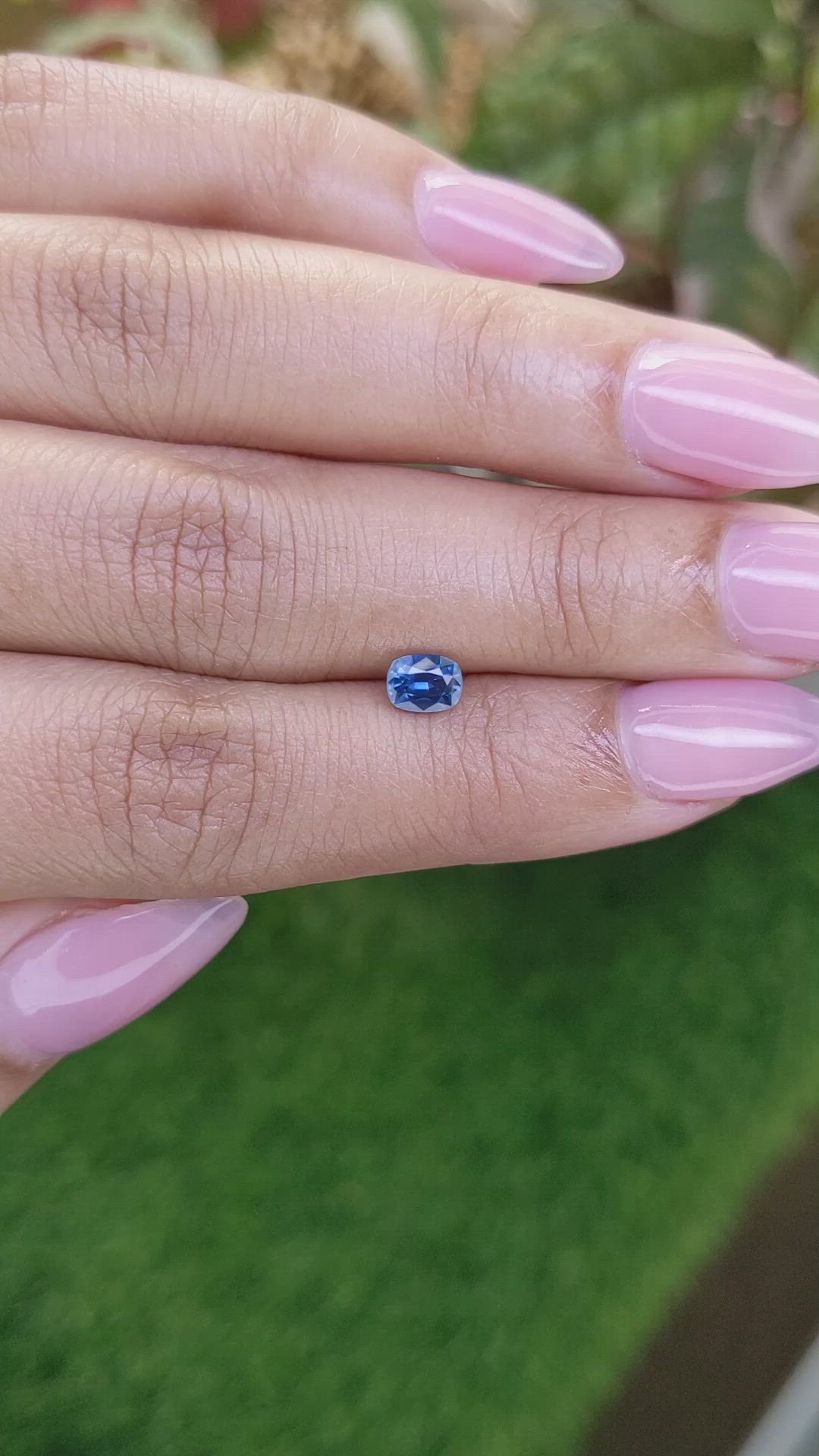 0.57 Ct. Blue Sapphire from Madagascar Size Video