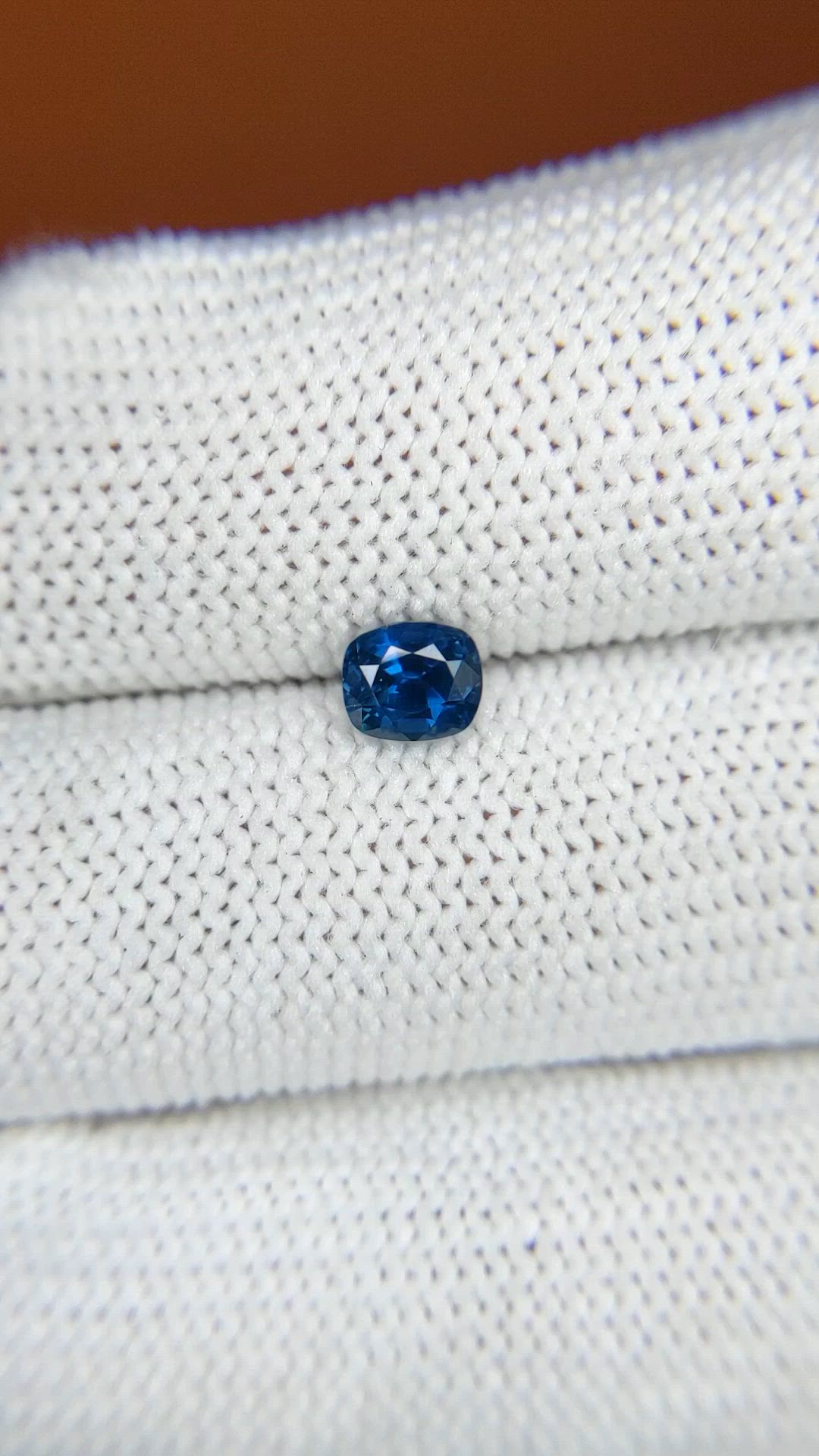 0.72 Ct. Blue Sapphire from Madagascar Size Video