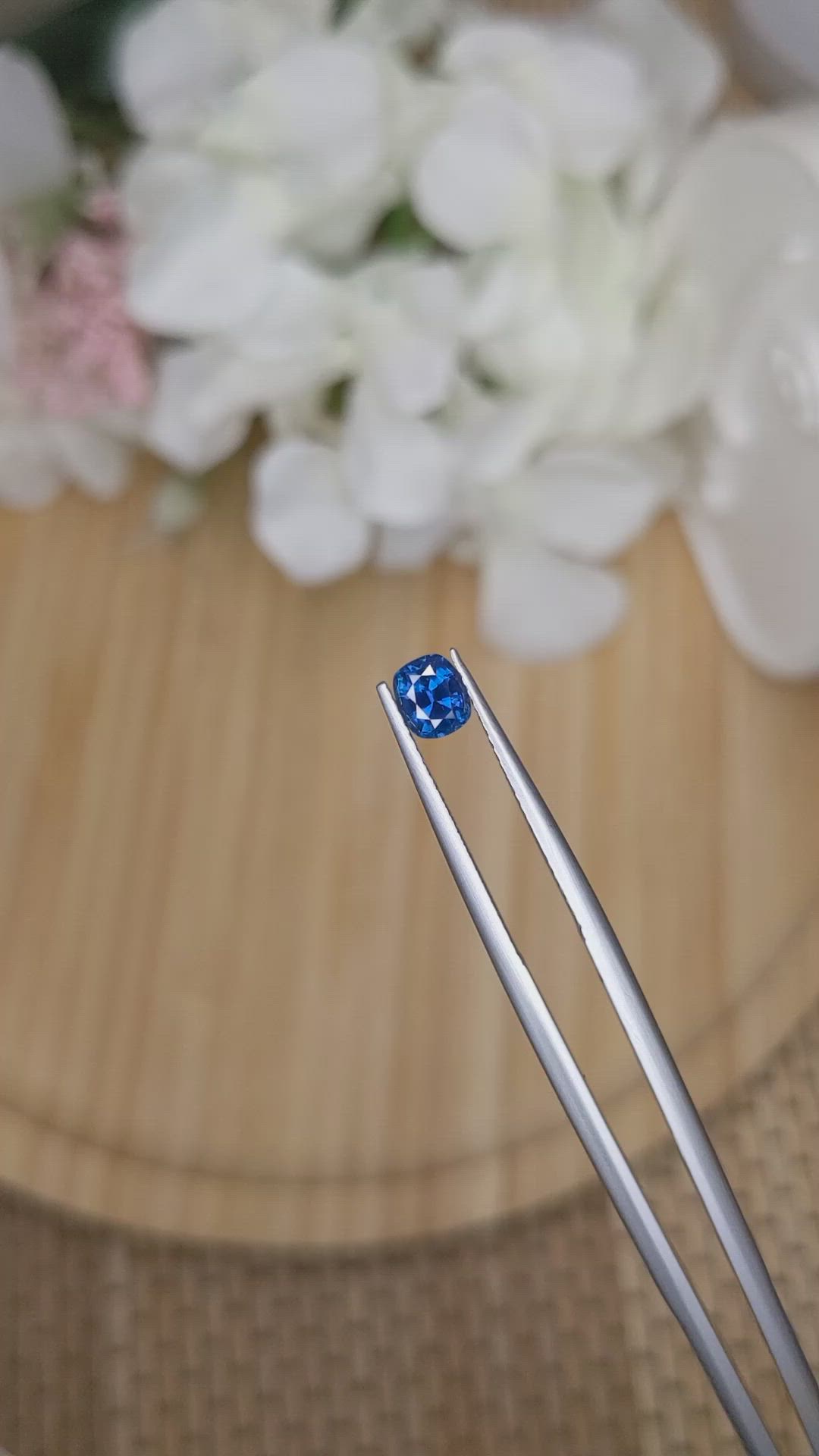 0.72 Ct. Blue Sapphire from Madagascar Size Video