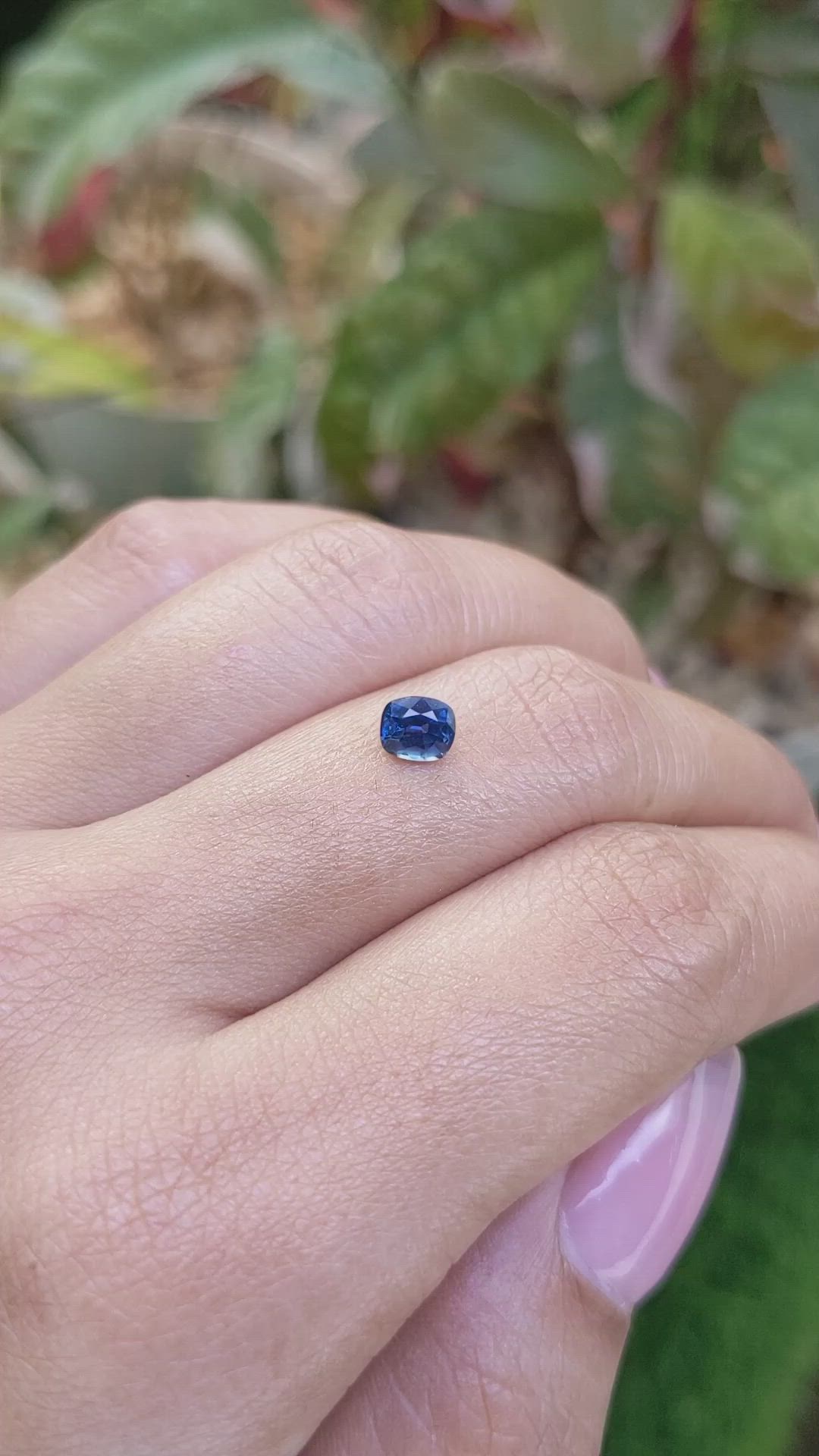 0.69 Ct. Blue Sapphire from Madagascar Size Video