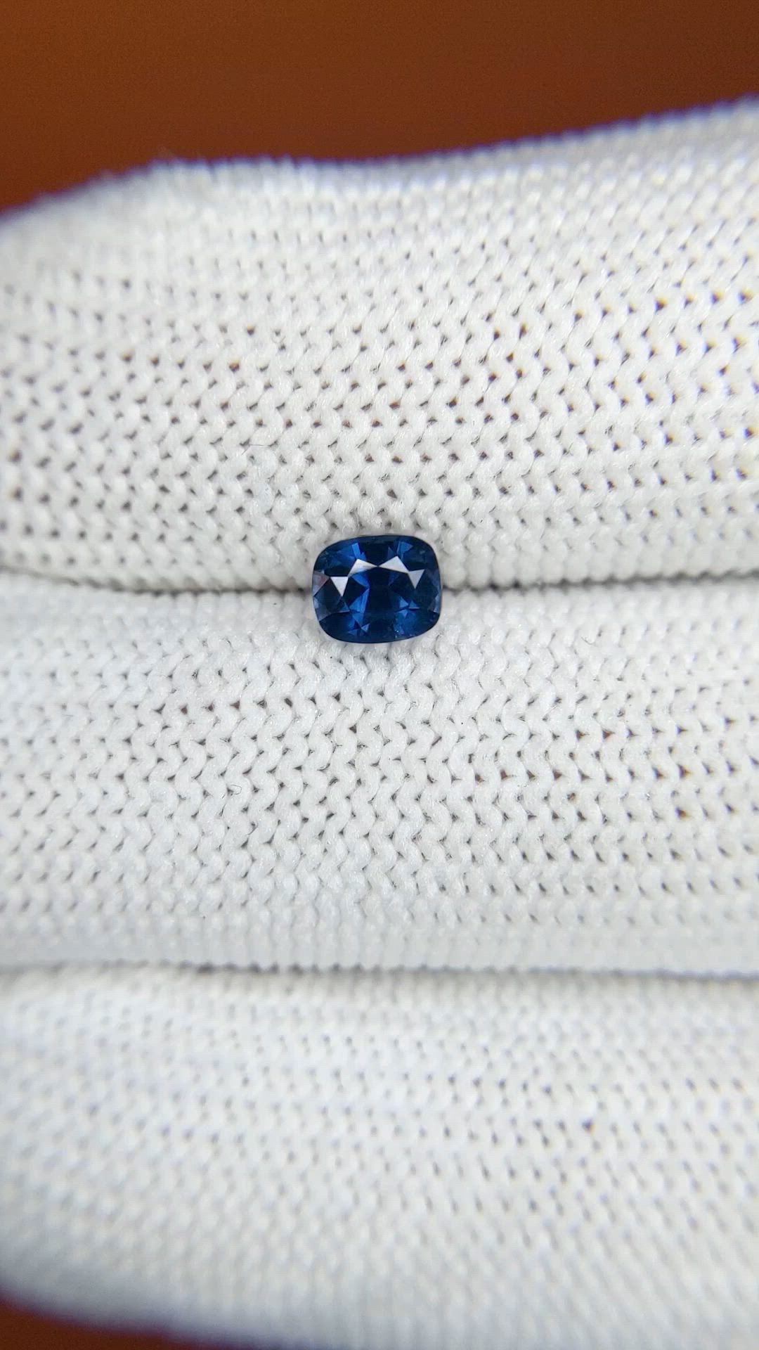 0.69 Ct. Blue Sapphire from Madagascar Size Video