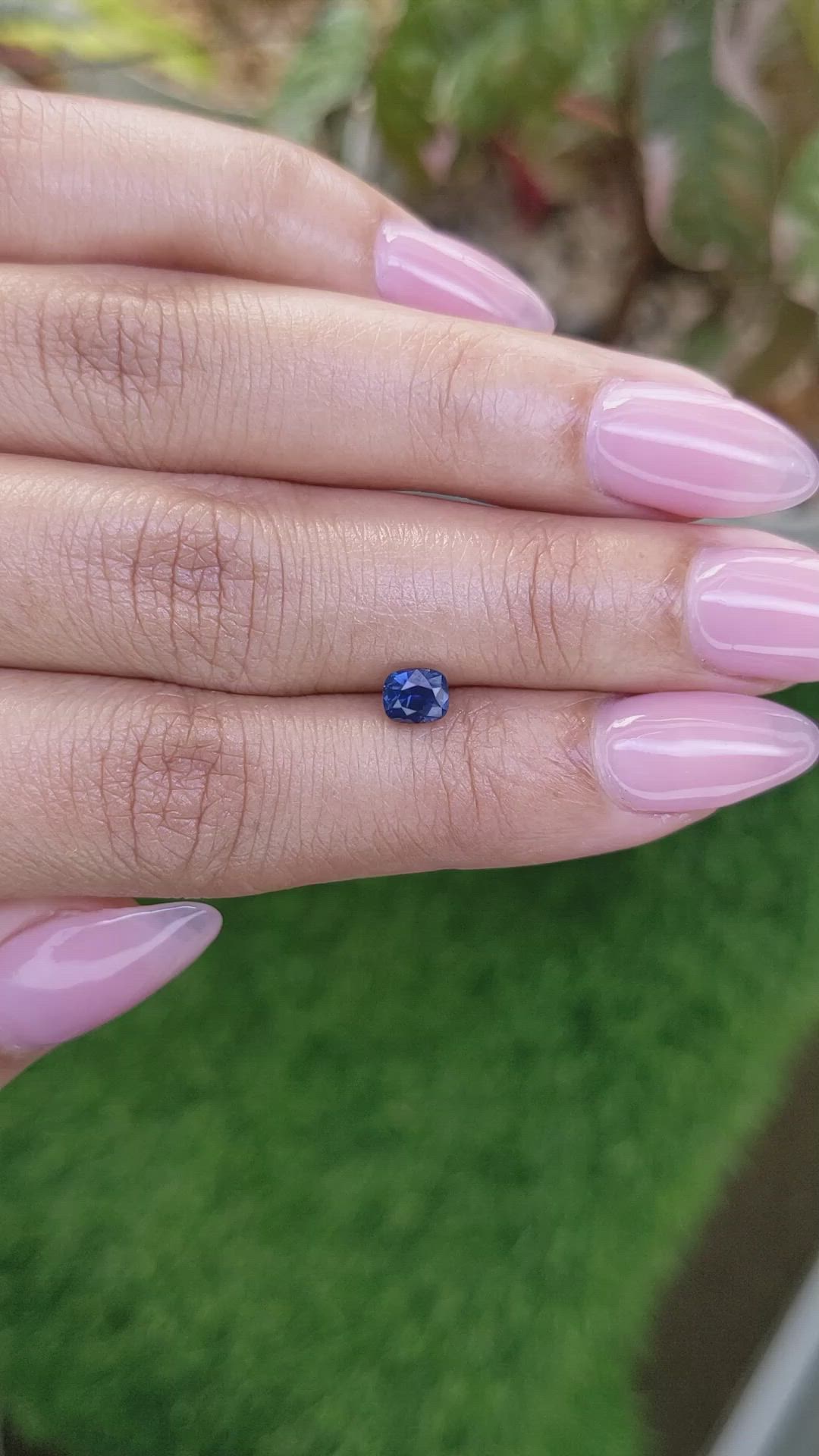 0.69 Ct. Blue Sapphire from Madagascar Size Video