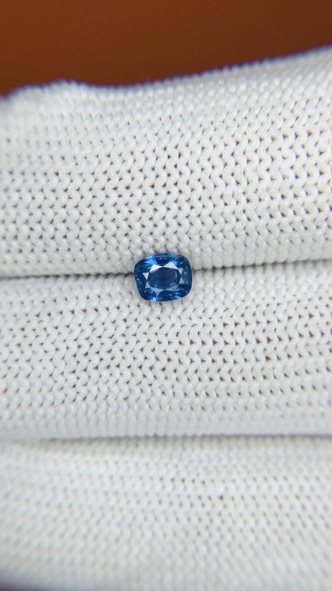 0.60 Ct. Blue Sapphire from Madagascar Size Video