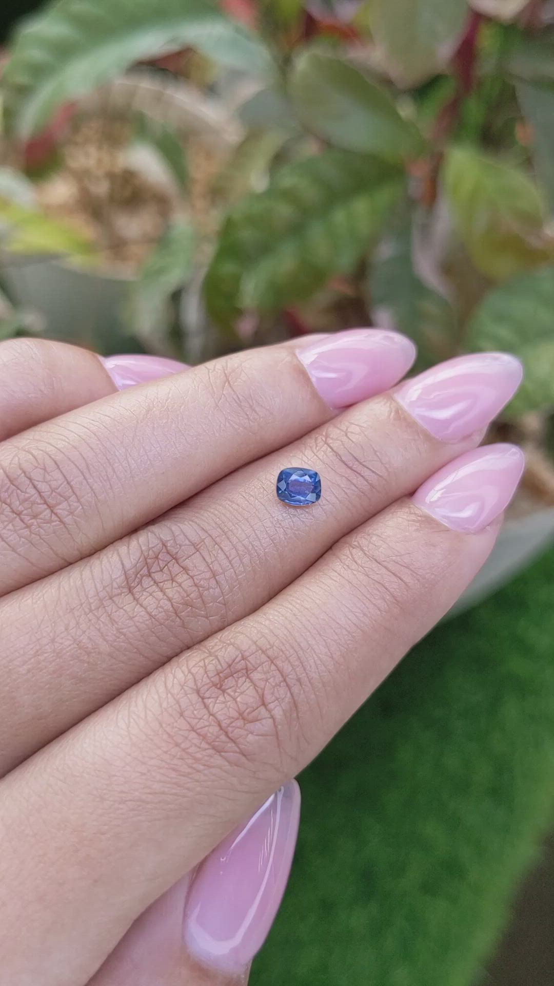 0.60 Ct. Blue Sapphire from Madagascar Size Video