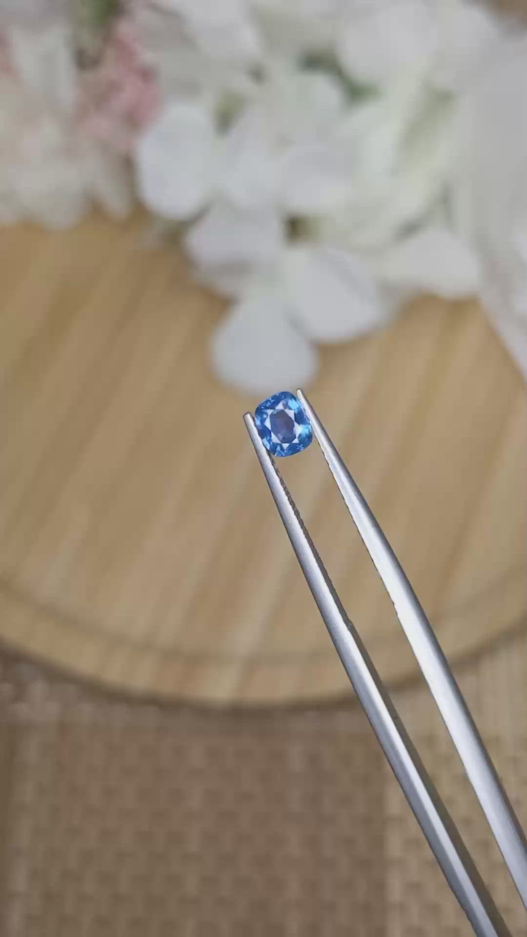 0.60 Ct. Blue Sapphire from Madagascar Size Video