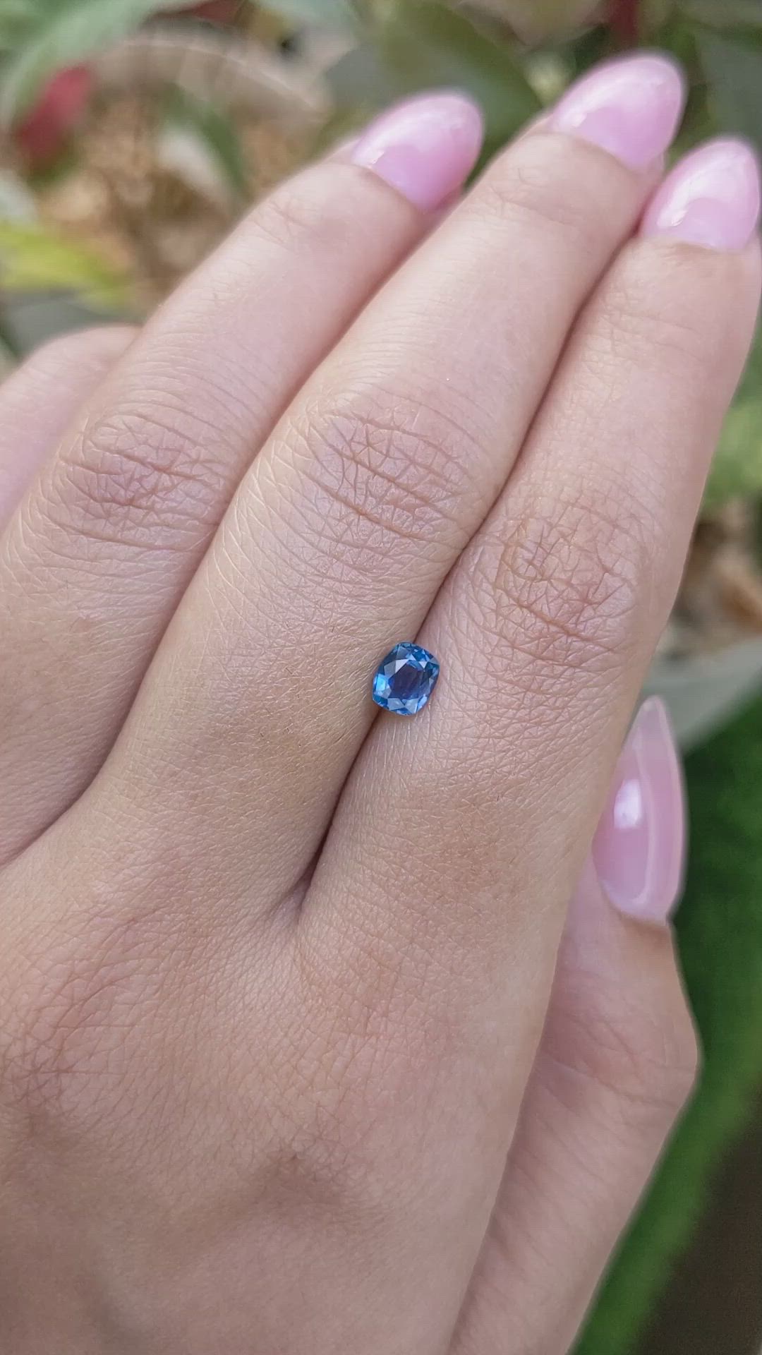 0.60 Ct. Blue Sapphire from Madagascar Size Video