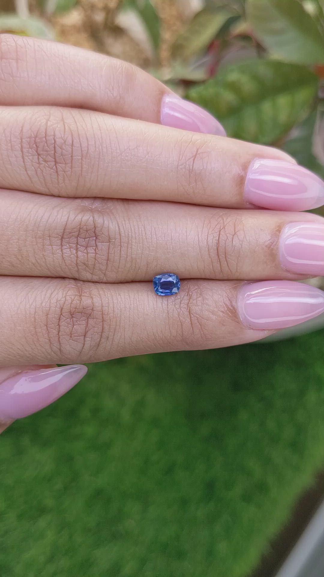 0.60 Ct. Blue Sapphire from Madagascar Size Video